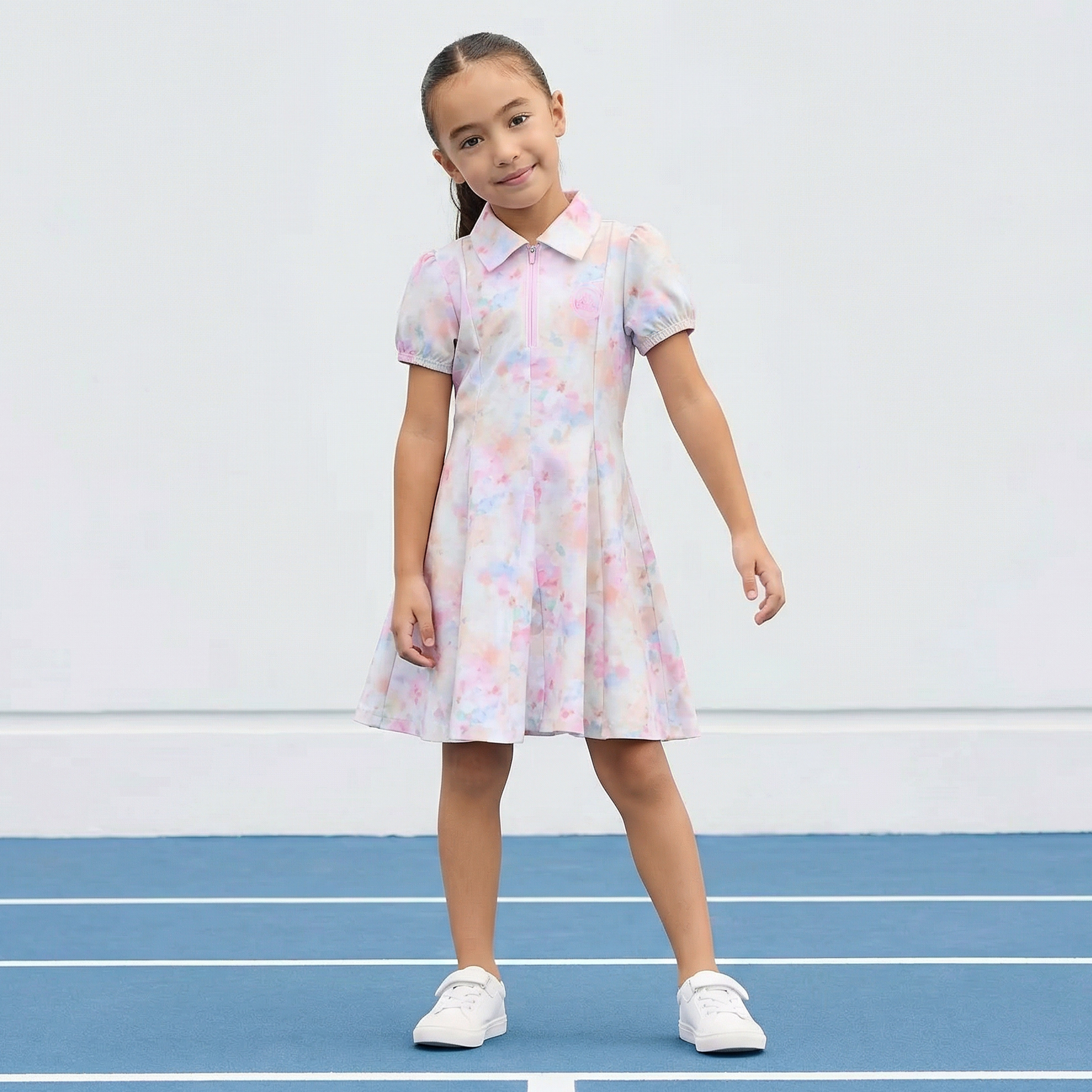 فستان بياقة عادية وأكمام قصيرة وطبعات زهرية من كابا-girls-clothing-dressesandjumpsuits-image-1