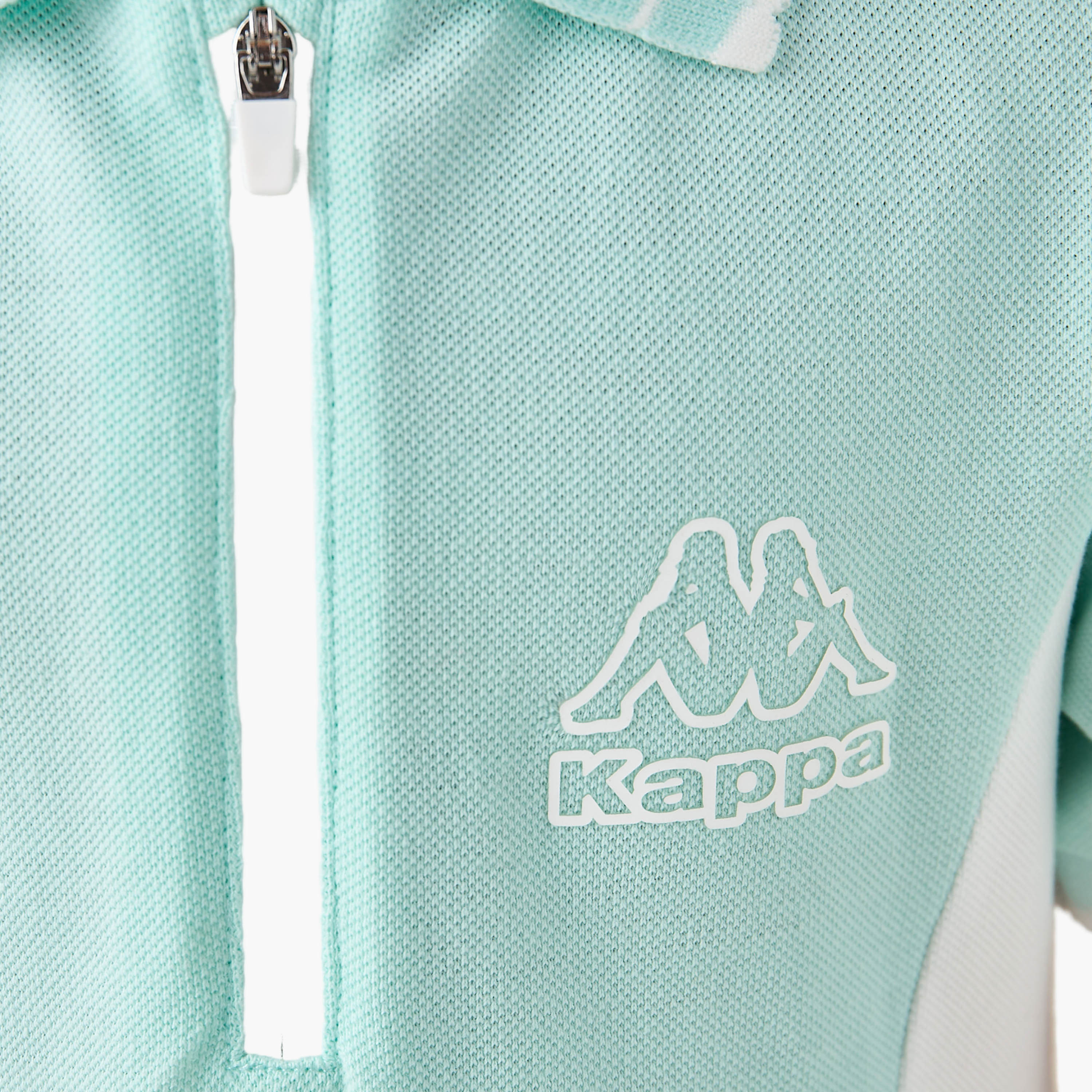 Kappa Collared Neck Short Sleeve Dress with Zip Closure-girls-clothing-dressesandjumpsuits-image-5