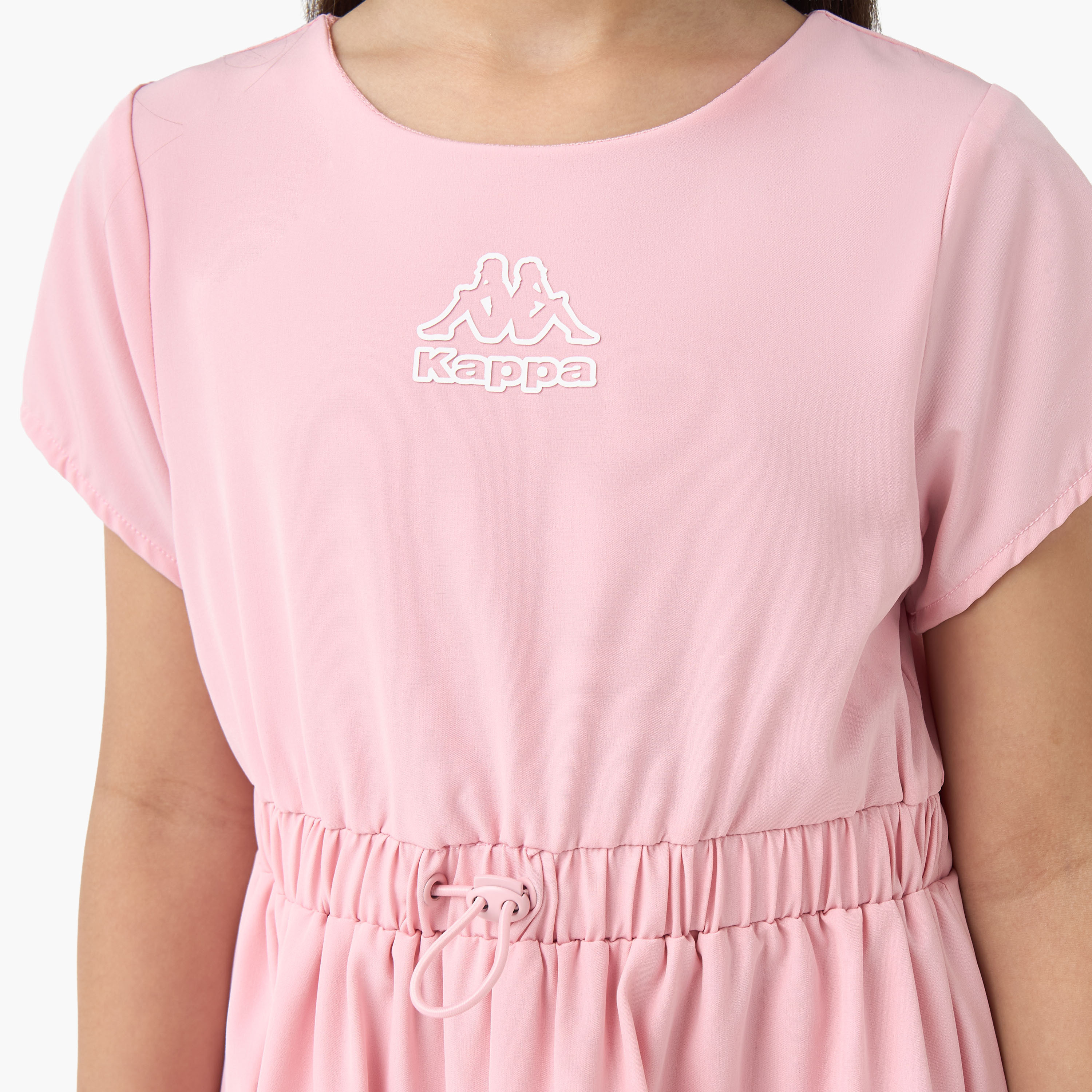 فستان إيه لاين متعدد الطبقات بياقة مستديرة وأكمام قصيرة من كابا-girls-clothing-dressesandjumpsuits-image-5