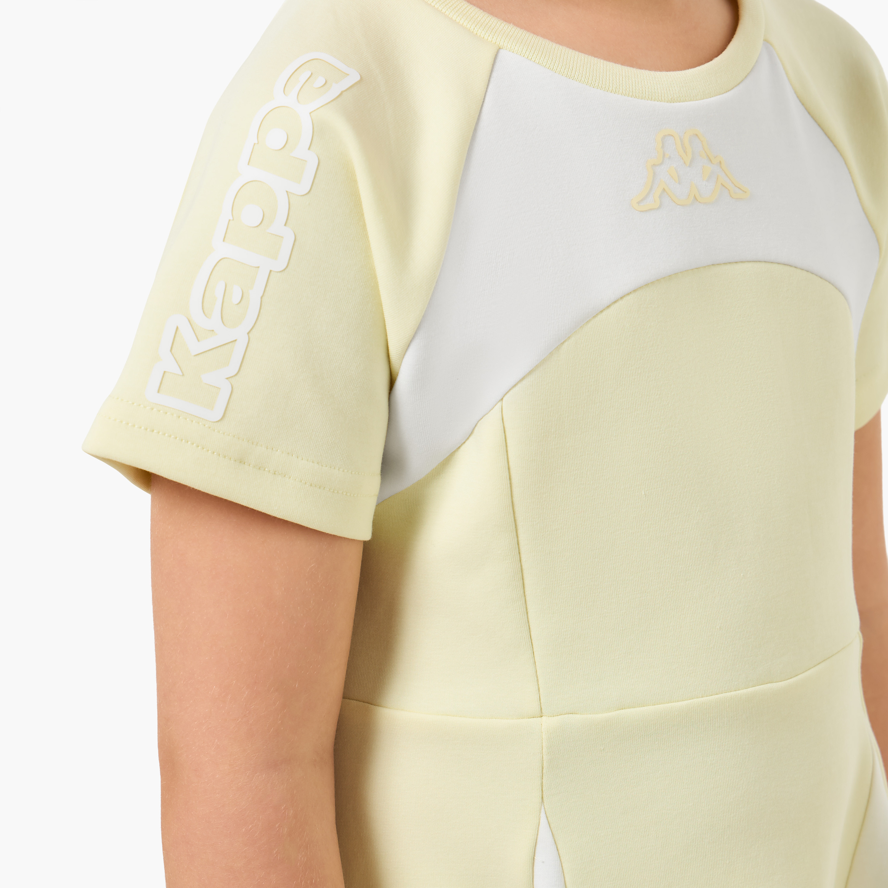 Kappa Round Neck Short Sleeves A-line Dress with Panelled Design-girls-clothing-dressesandjumpsuits-image-5