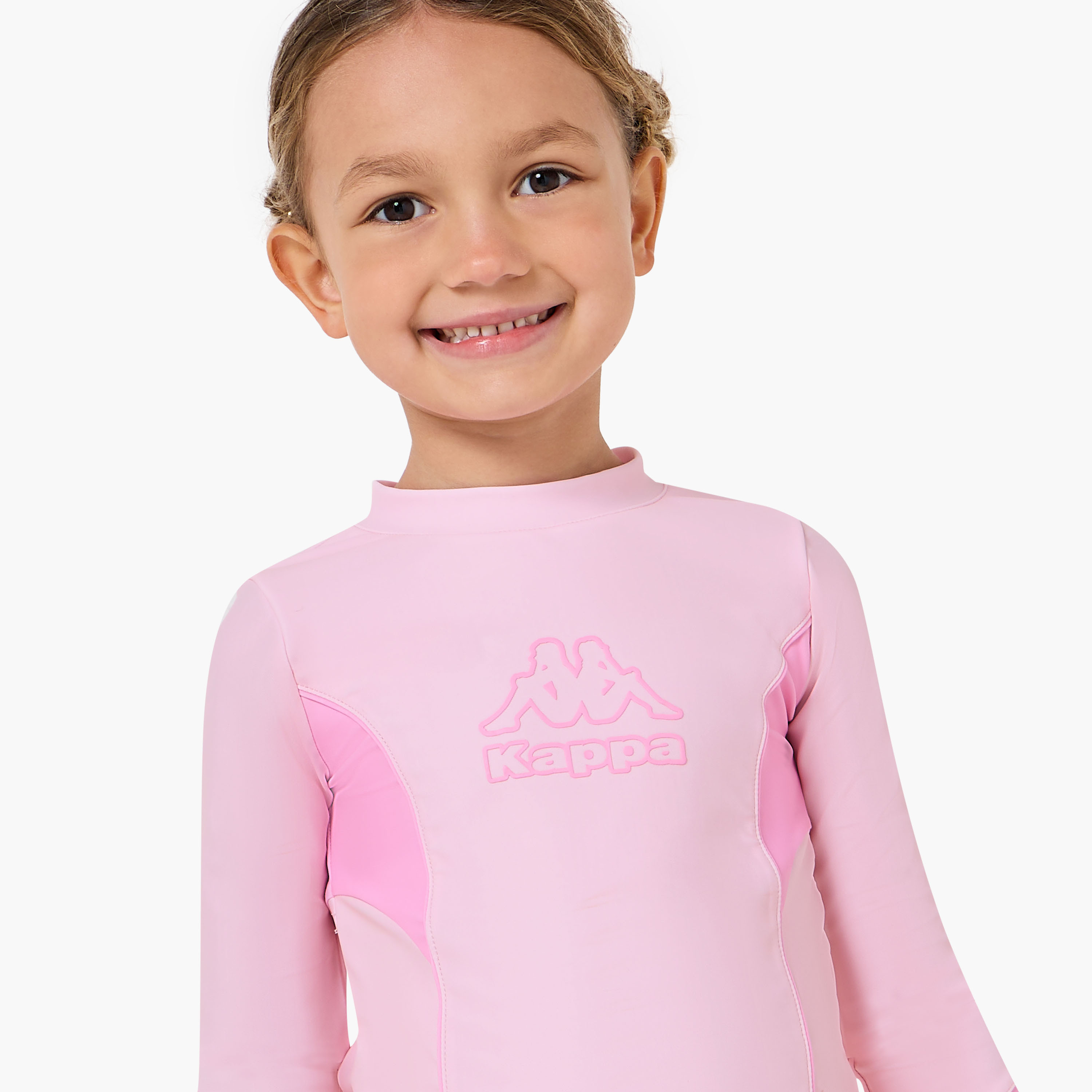 Kappa High Neck Long Sleeves Swim Set with Logo Print-girls-clothing-swimwear-image-5