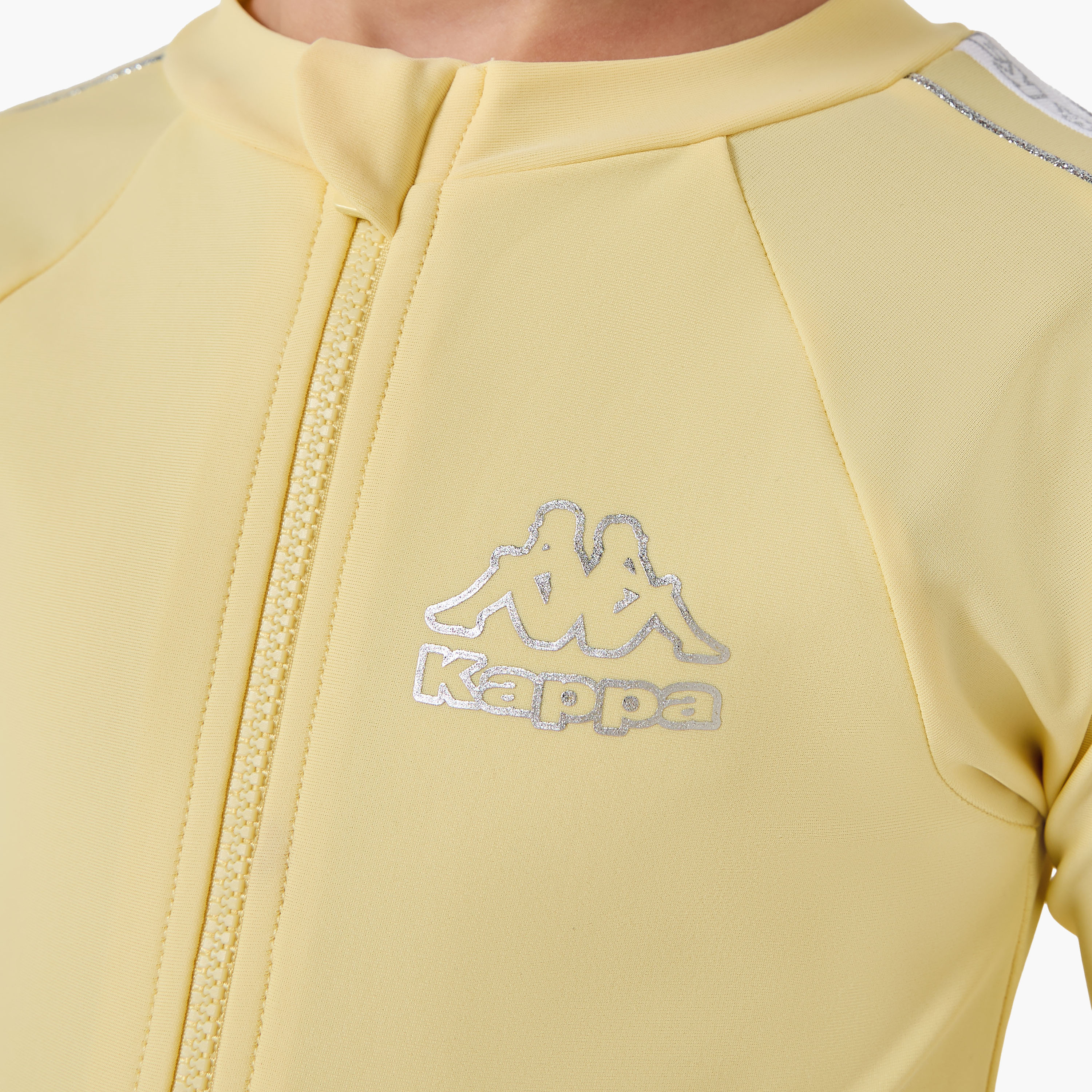 Kappa Round Neck Long Sleeves Swimsuit with Cap-girls-clothing-swimwear-image-6