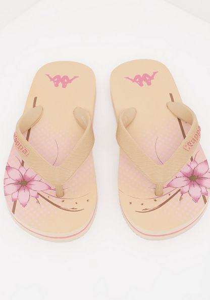 Kappa Girl's Printed Slip On Thong Slippers-Girl%27s Flip Flops & Beach Slippers-image-1