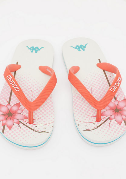 Kappa Girl's Printed Slip On Thong Slippers-Girl%27s Flip Flops & Beach Slippers-image-1