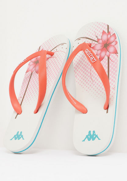 Kappa Girl's Printed Slip On Thong Slippers-Girl%27s Flip Flops & Beach Slippers-image-2