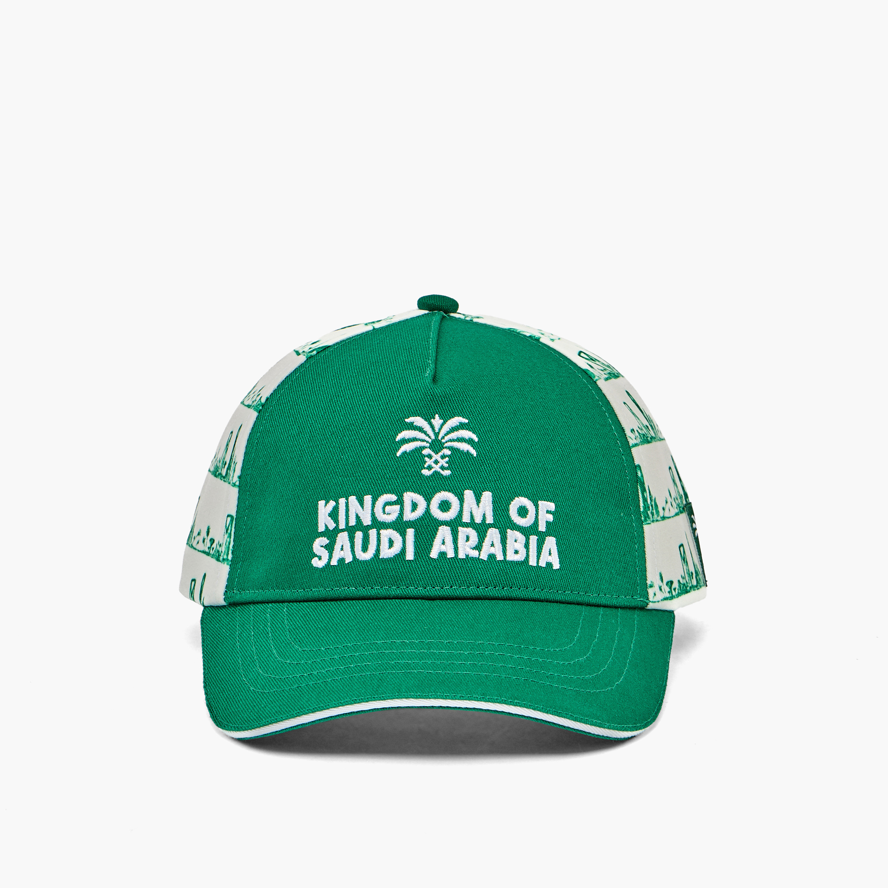 كاب بتفاصيل المملكة العربية السعودية من جونيورز-baby-boys-accessories-caps-image-1
