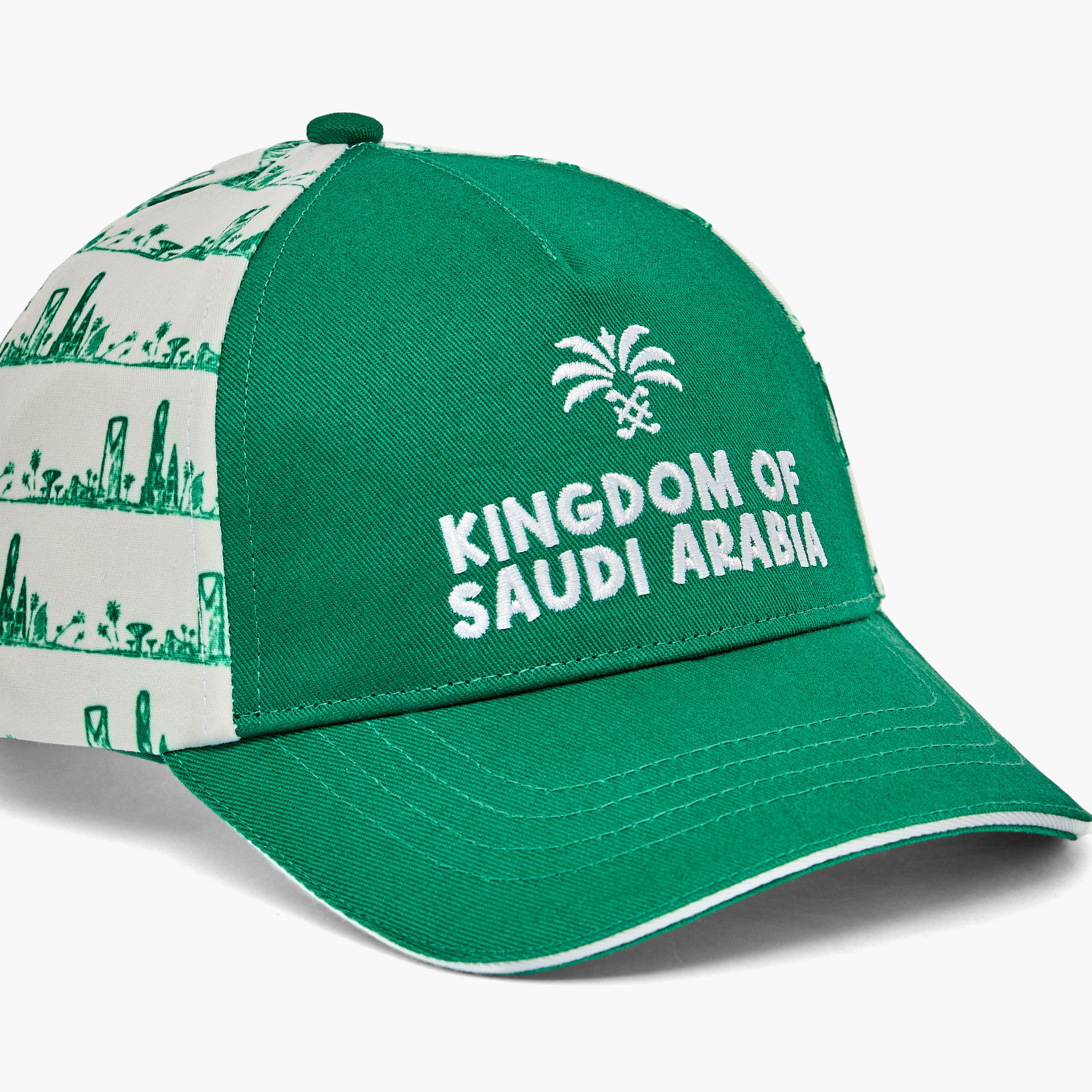 كاب بتفاصيل المملكة العربية السعودية من جونيورز-baby-boys-accessories-caps-image-5