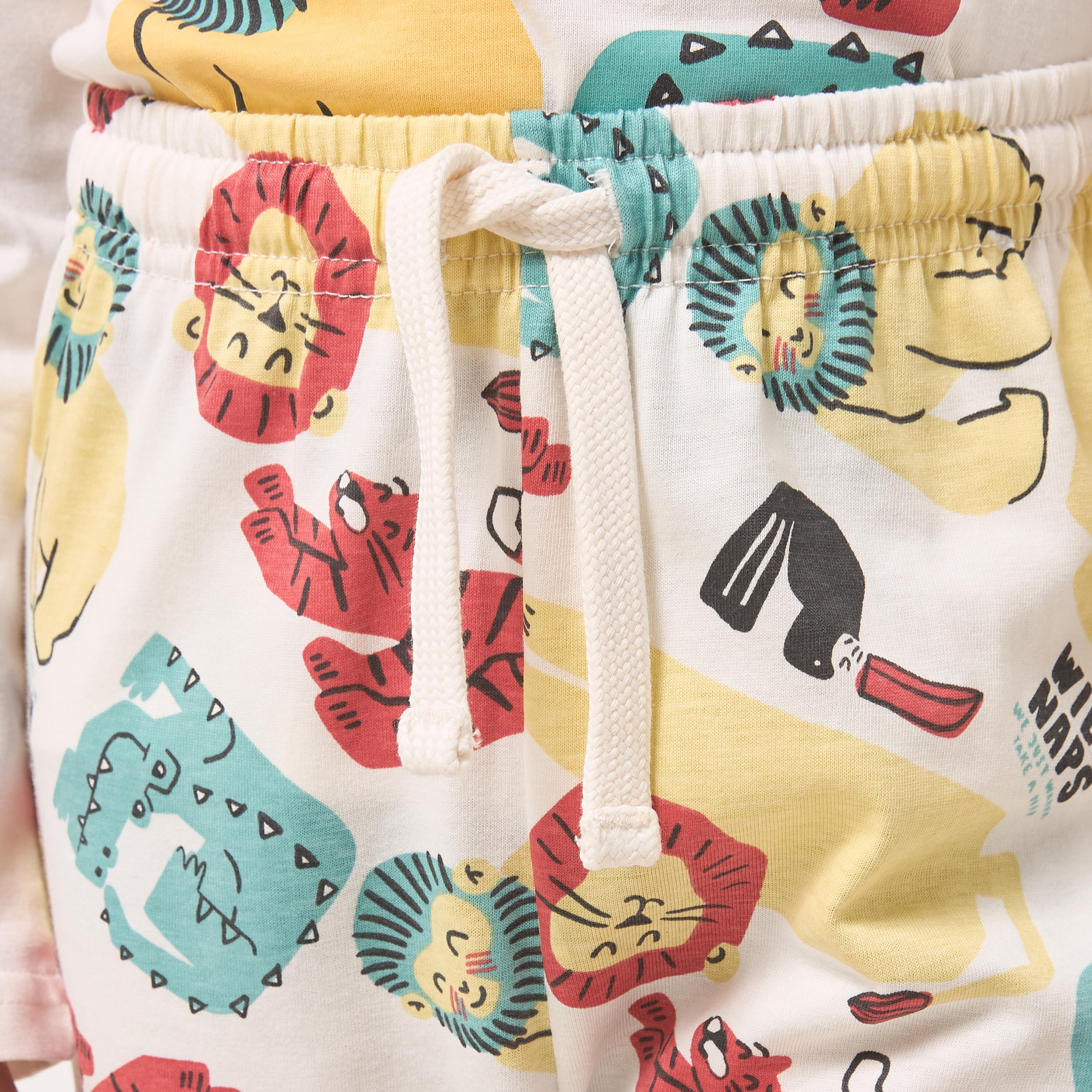 طقم من 2 - طقم بيجاما قطن بياقة ضيقة وأكمام طويلة وطبعات من جونيورز-boys-clothing-nightwear-image-8
