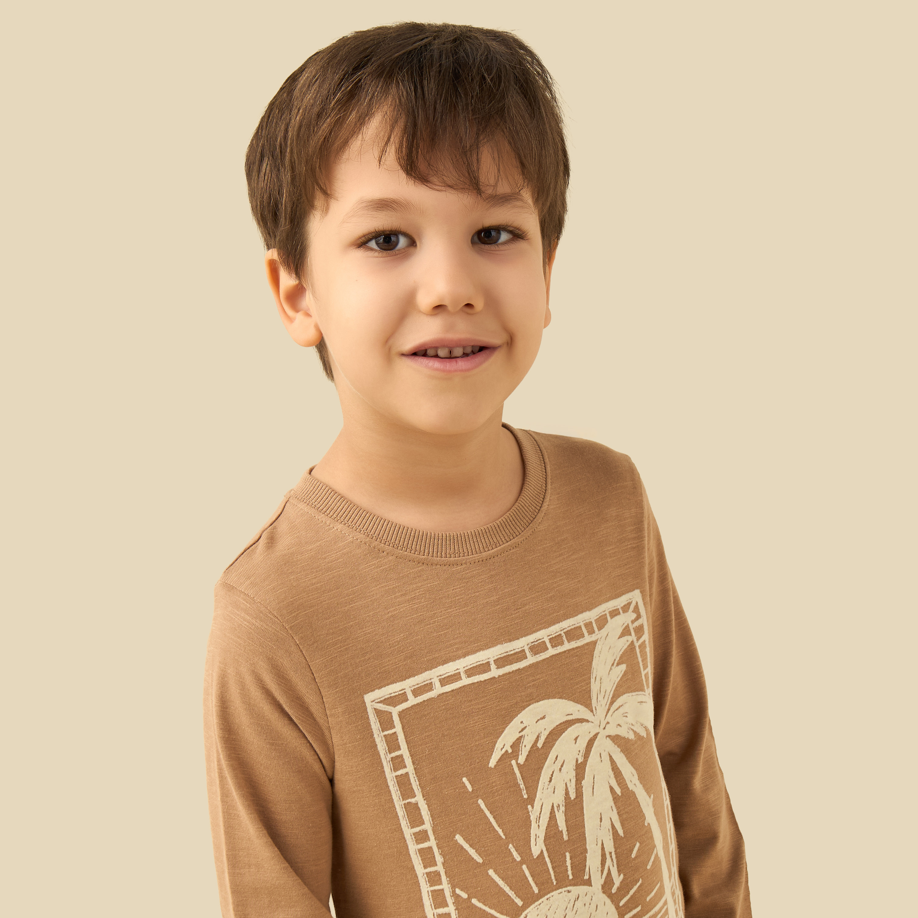Juniors Cotton Crew Neck Long Sleeve Pyjama Set with Drawstring Closure-boys-clothing-nightwear-image-5