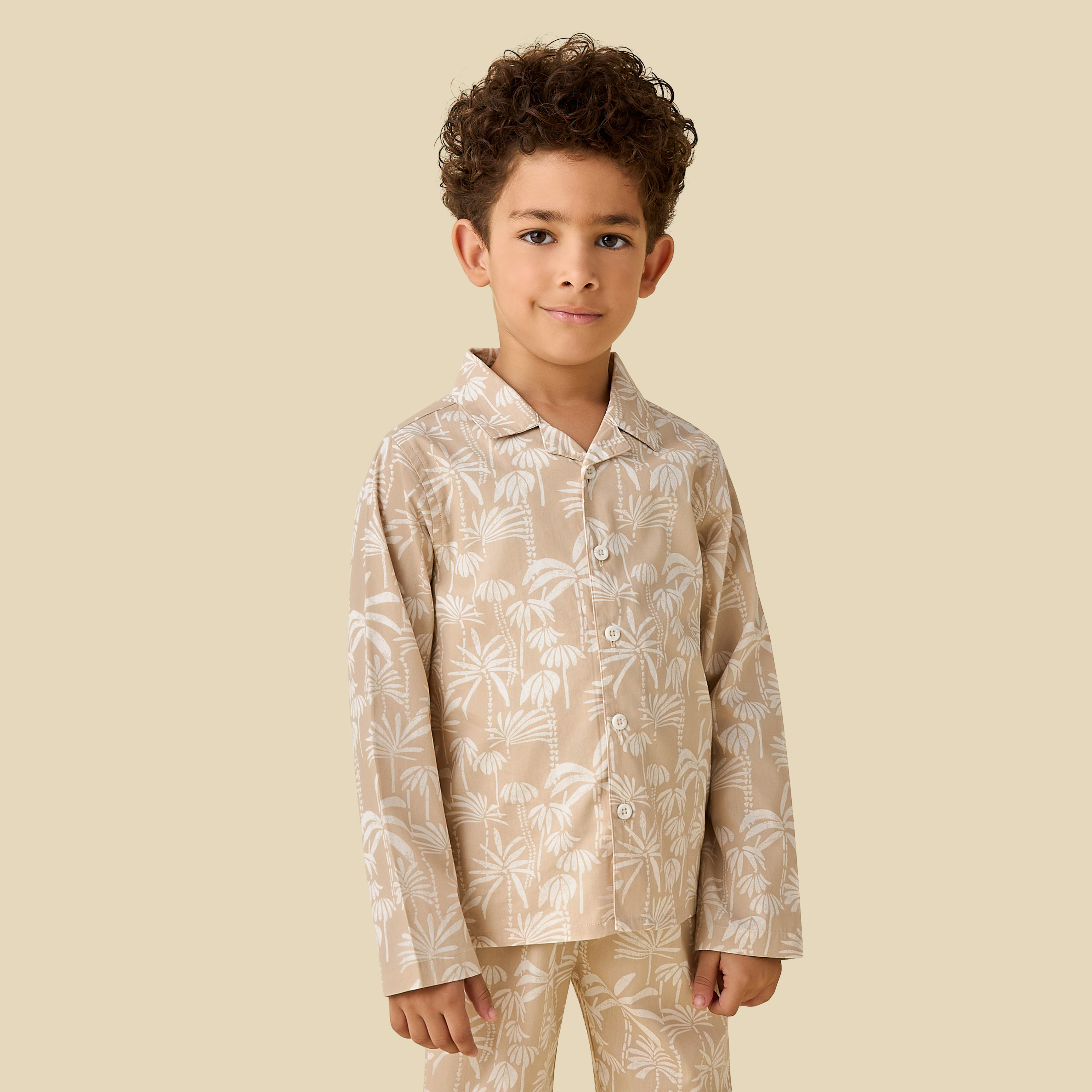 طقم بيجاما بياقة وأكمام طويلة وطبعات من جونيورز-boys-clothing-nightwear-image-2