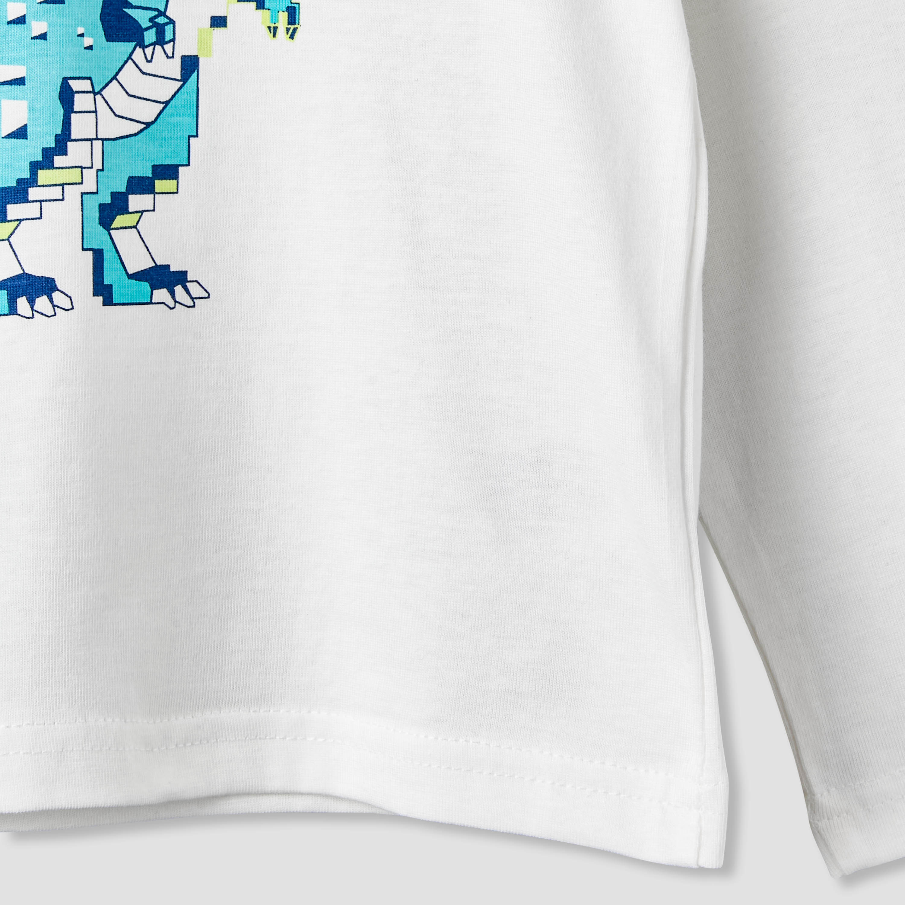 Pack of 2 Juniors Cotton Crew Neck Long Sleeves Pyjama Set with Graphic Print-boys-clothing-nightwear-image-11