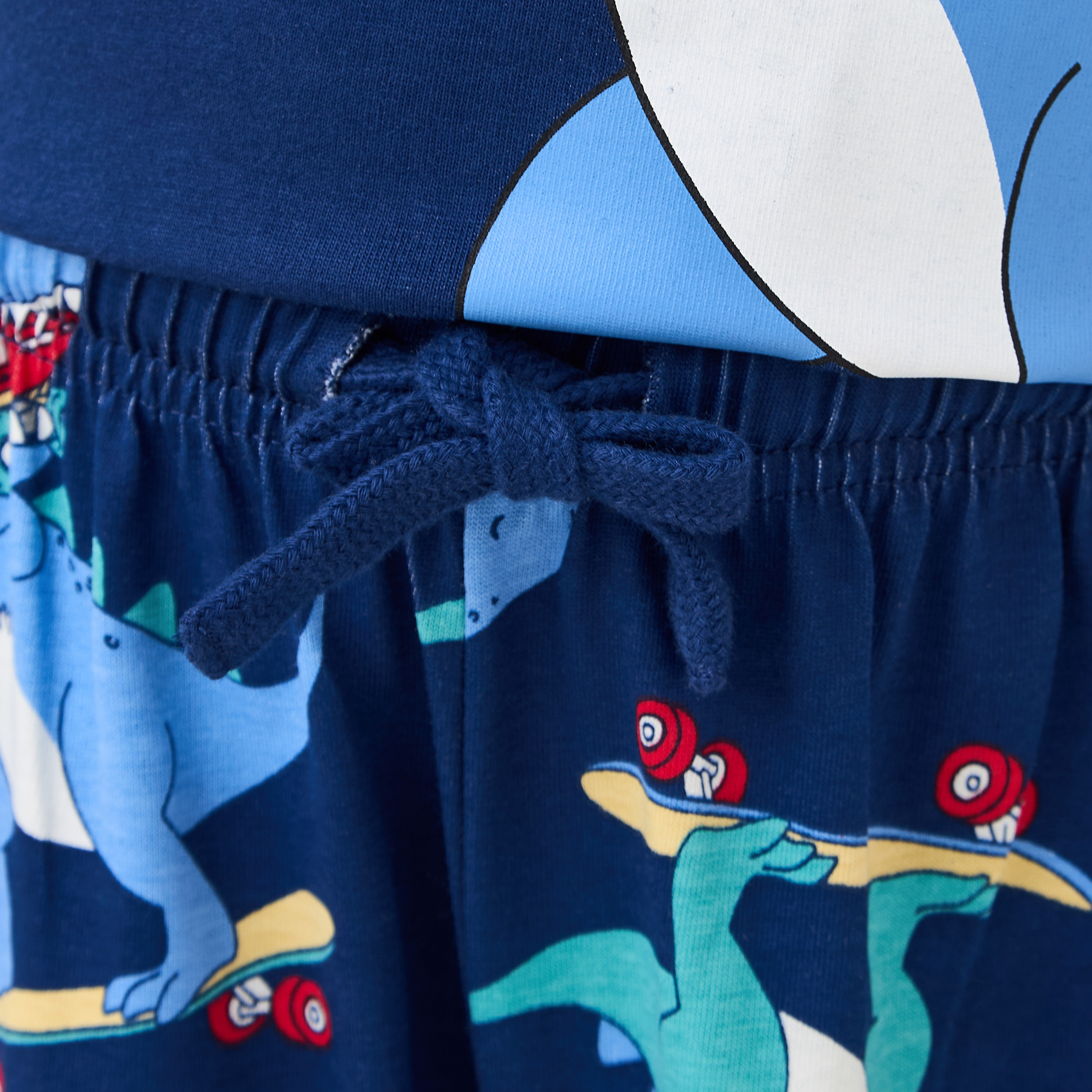 طقم بيجاما قطن بياقة مستديرة وأكمام طويلة وطبعات من جونيورز-boys-clothing-nightwear-image-7