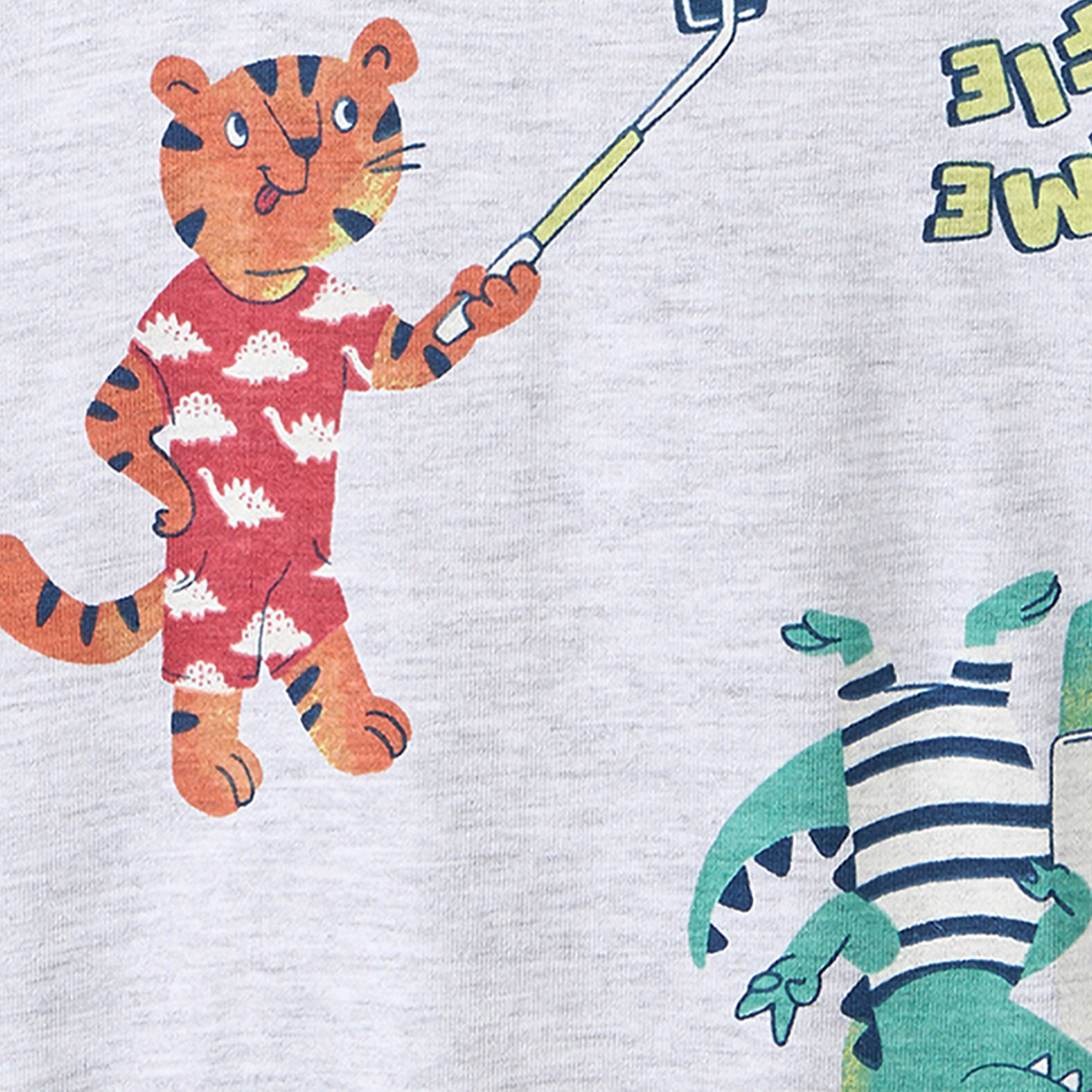 طقم بيجاما قطن بياقة ضيقة وأكمام قصيرة وطبعات من جونيورز-boys-clothing-nightwear-image-5