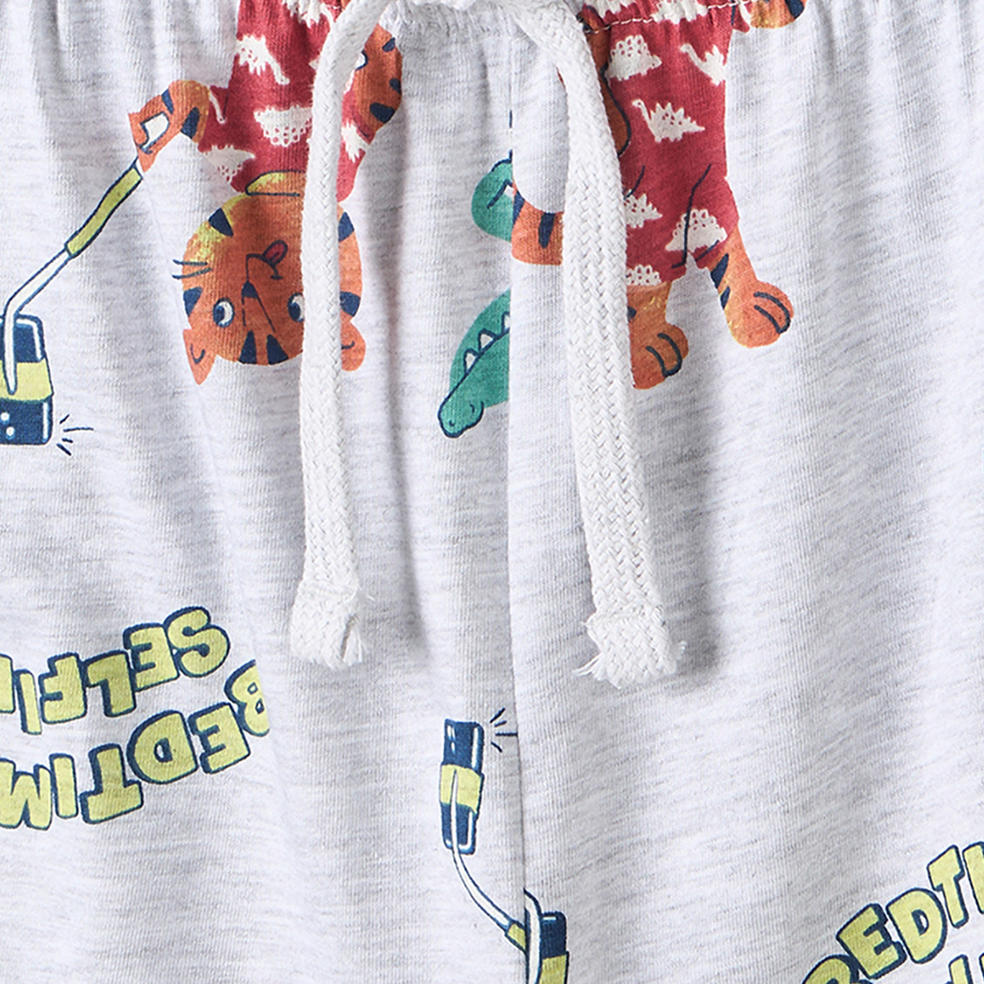 طقم بيجاما قطن بياقة ضيقة وأكمام قصيرة وطبعات من جونيورز-boys-clothing-nightwear-image-6