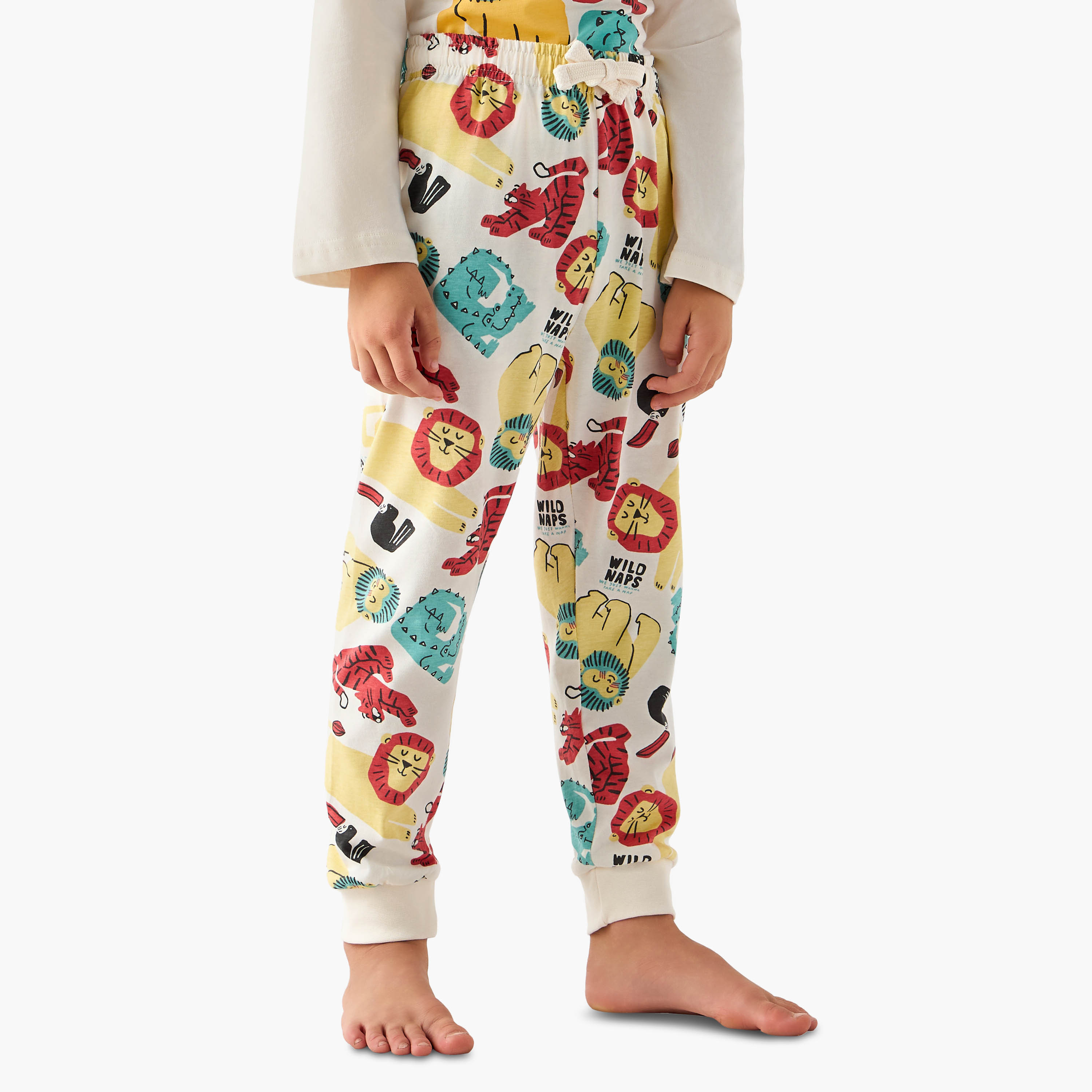 طقم بيجاما قطن بياقة مستديرة وأكمام طويلة من جونيورز-promo_babyshop_Buy2for69_UAE130126-image-3