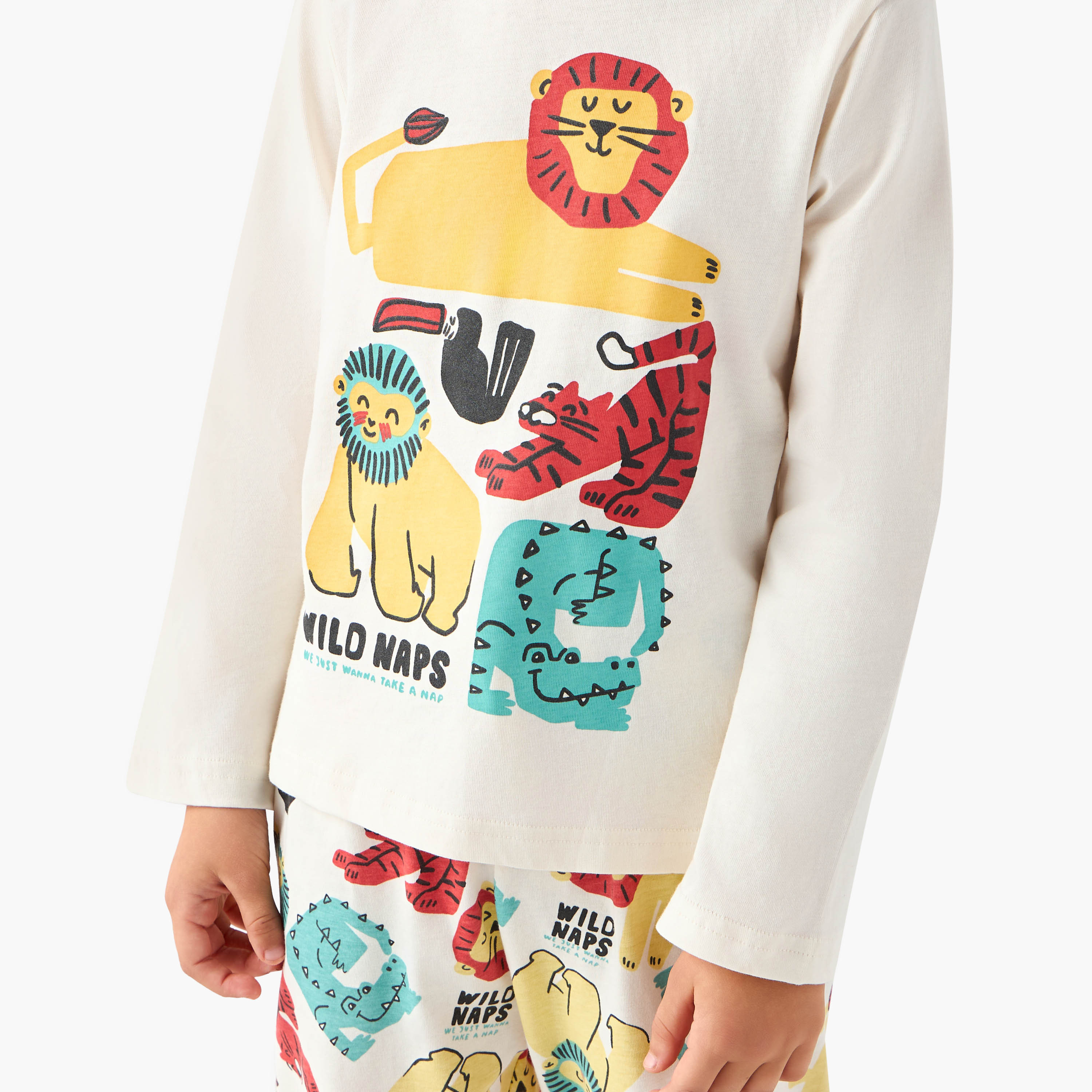 طقم بيجاما قطن بياقة مستديرة وأكمام طويلة من جونيورز-promo_babyshop_Buy2for69_UAE130126-image-5