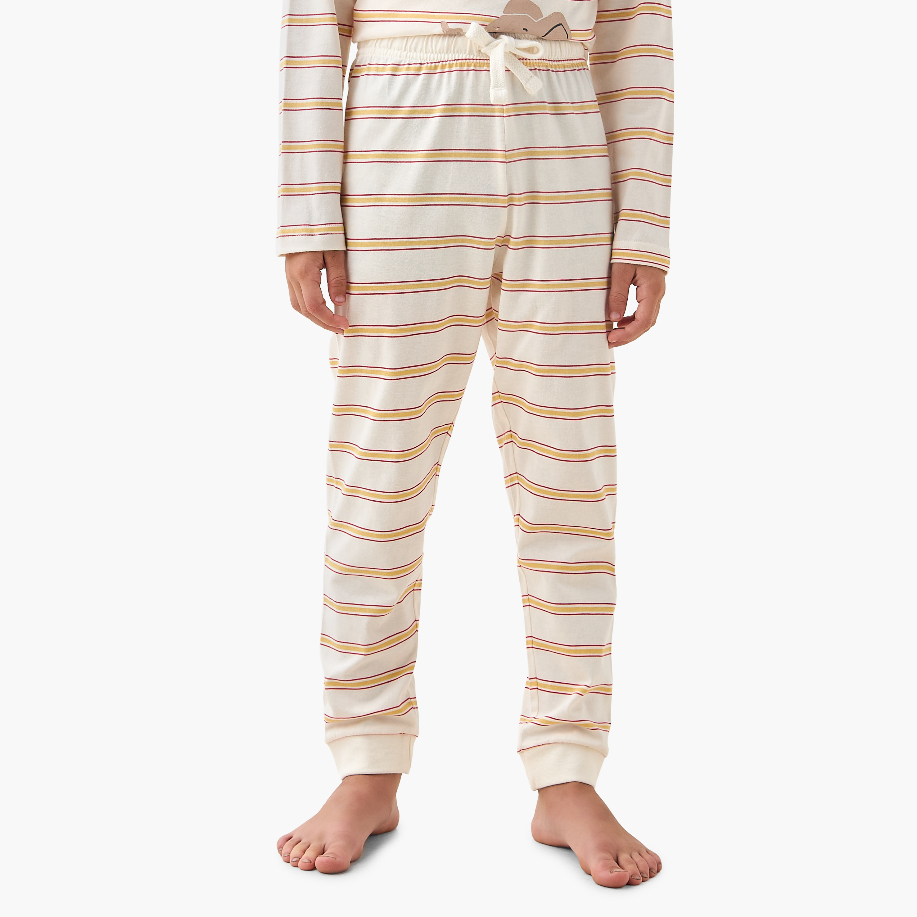 Juniors Cotton Crew Neck Long Sleeves Pyjama Set with Wild Animal Print-promo_babyshop_Buy2for69_UAE130126-image-3