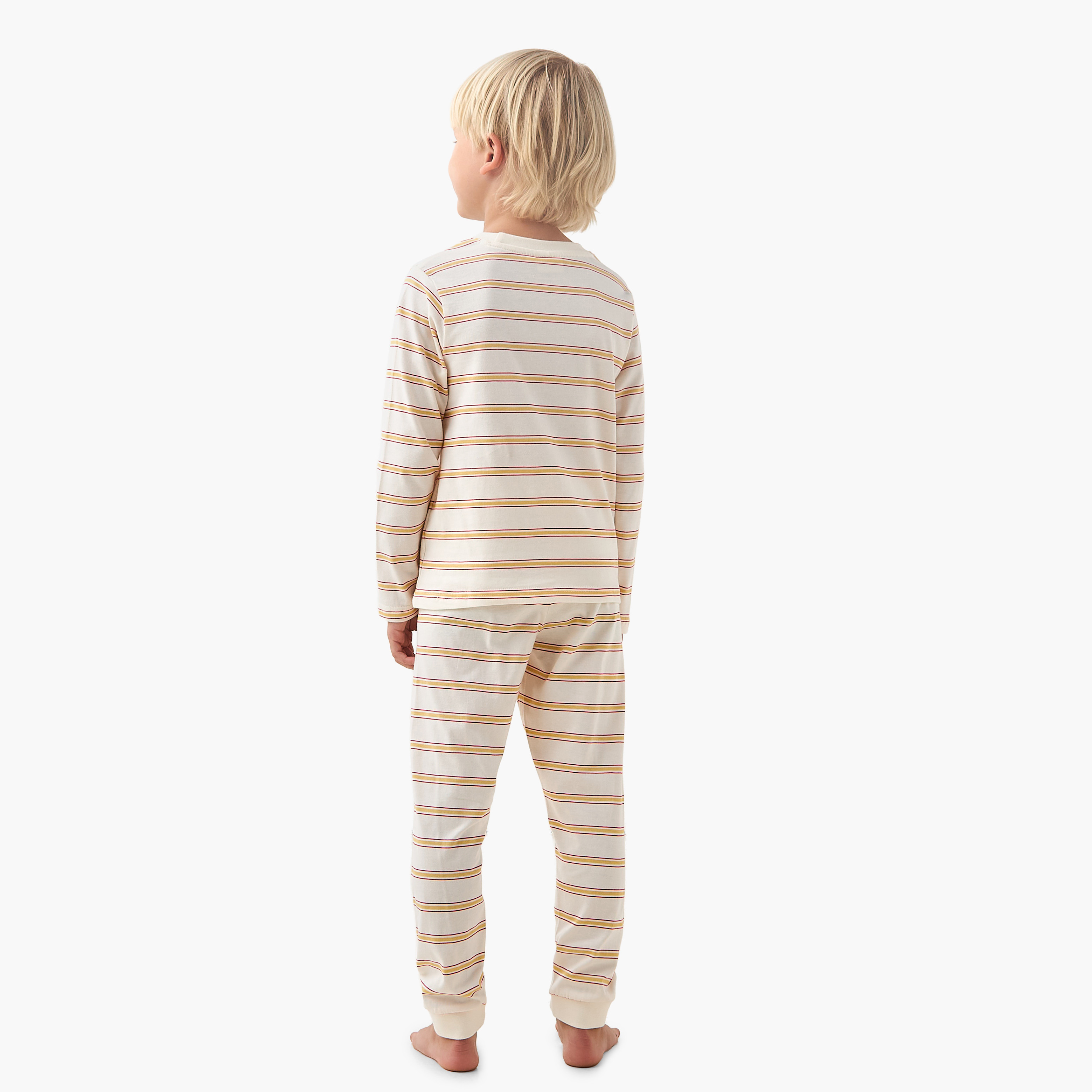 Juniors Cotton Crew Neck Long Sleeves Pyjama Set with Wild Animal Print-promo_babyshop_Buy2for69_UAE130126-image-4