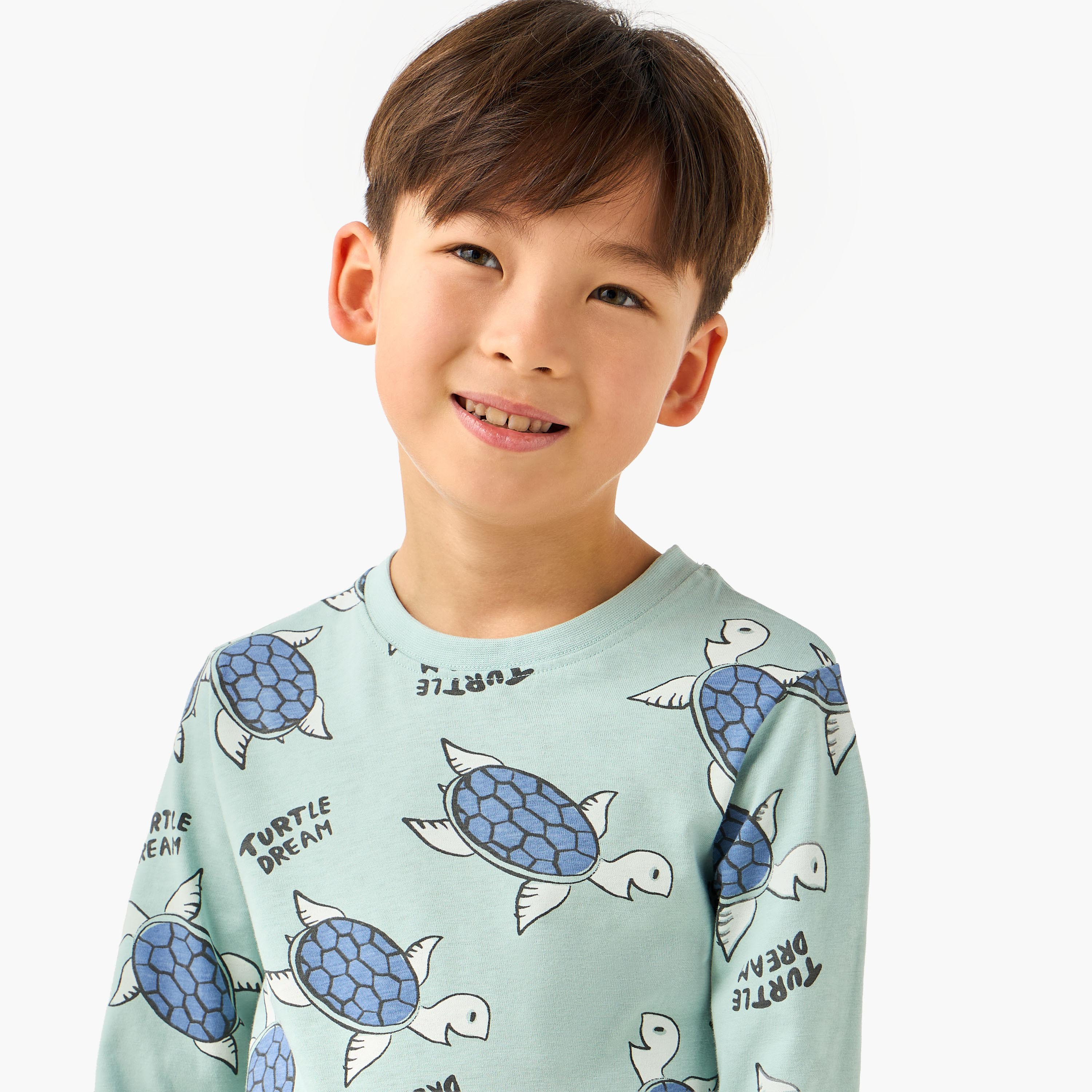 Juniors Cotton Crew Neck Long Sleeves Pyjama Set with Wild Animal Print-promo_babyshop_Buy2for69_UAE130126-image-5