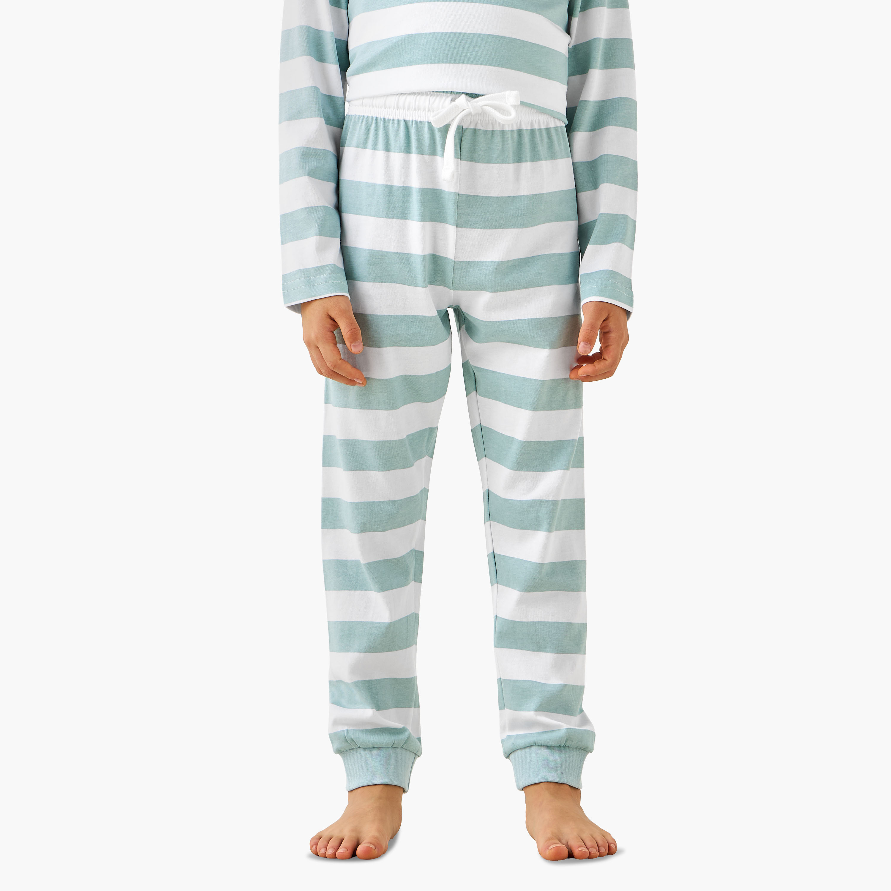 بنطلون بيجاما وتيشيرت قطن بأكمام طويلة ورقبة ضيقة وطبعات من جونيورز-boys-clothing-nightwear-image-3