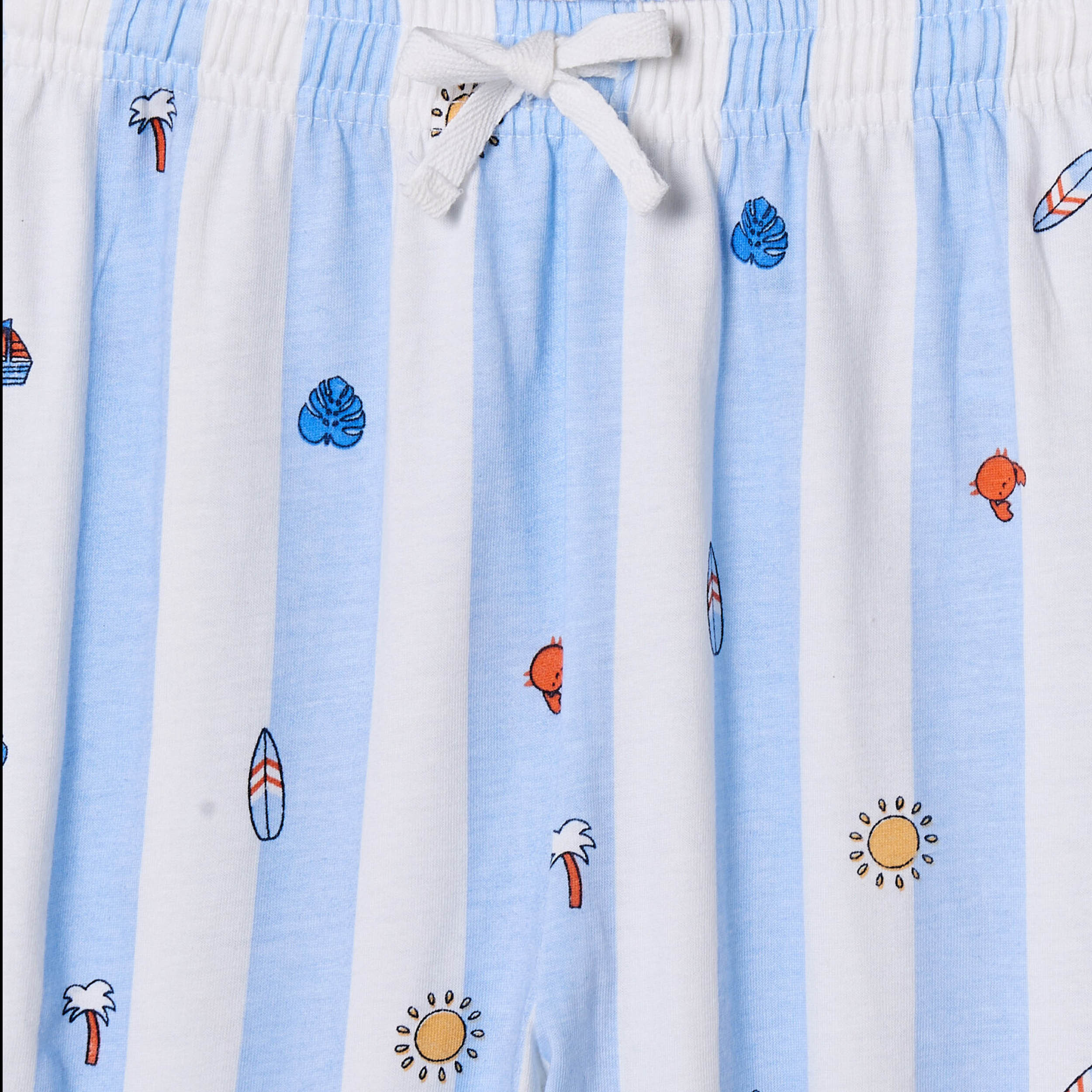 طقم بيجاما قطن بياقة ضيقة وأكمام قصيرة وطبعات من جونيورز-boys-clothing-nightwear-image-8