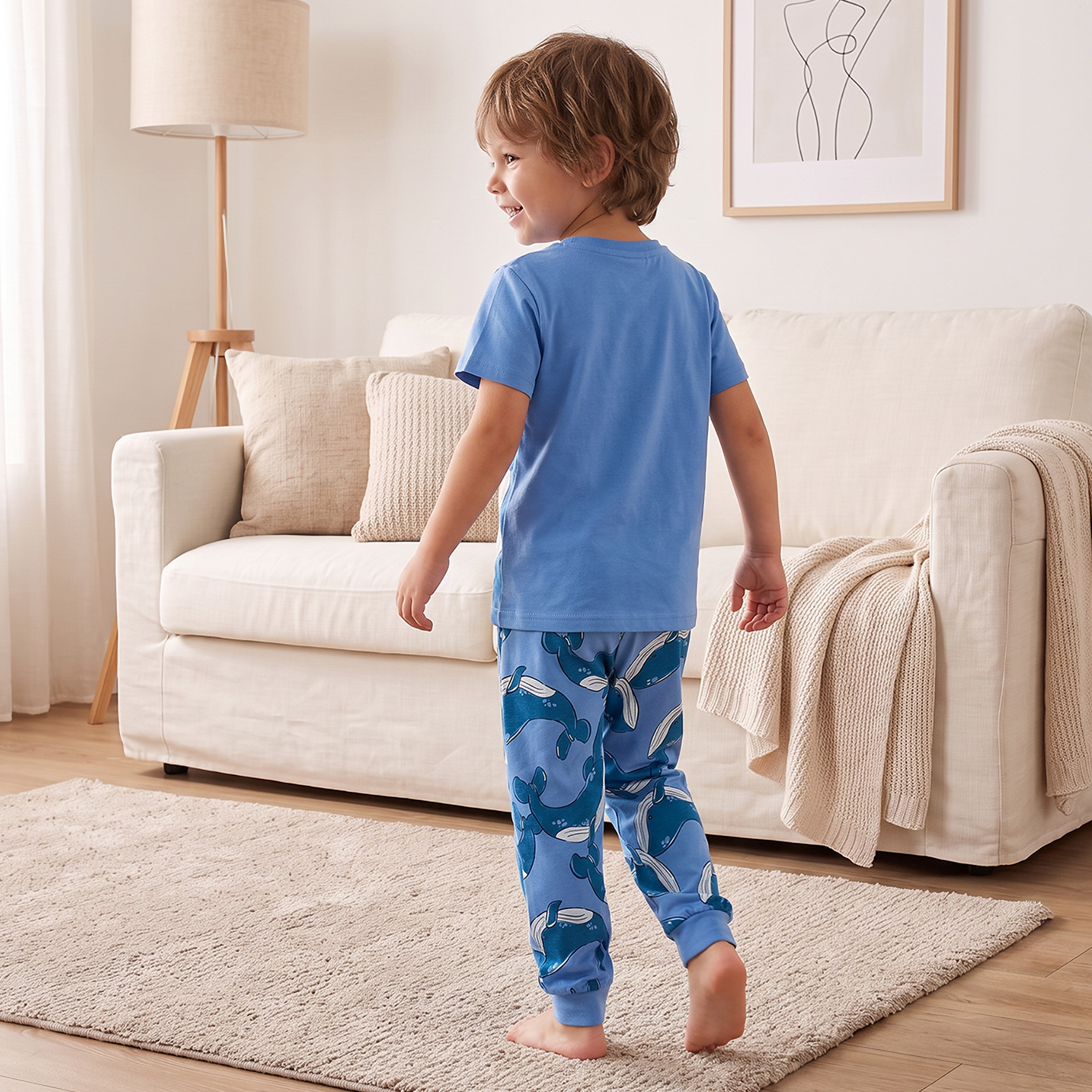 عبوة من 3 أطقم بيجاما قطن بياقة ضيقة وأكمام قصيرة وطبعات من جونيورز-boys-clothing-nightwear-image-7