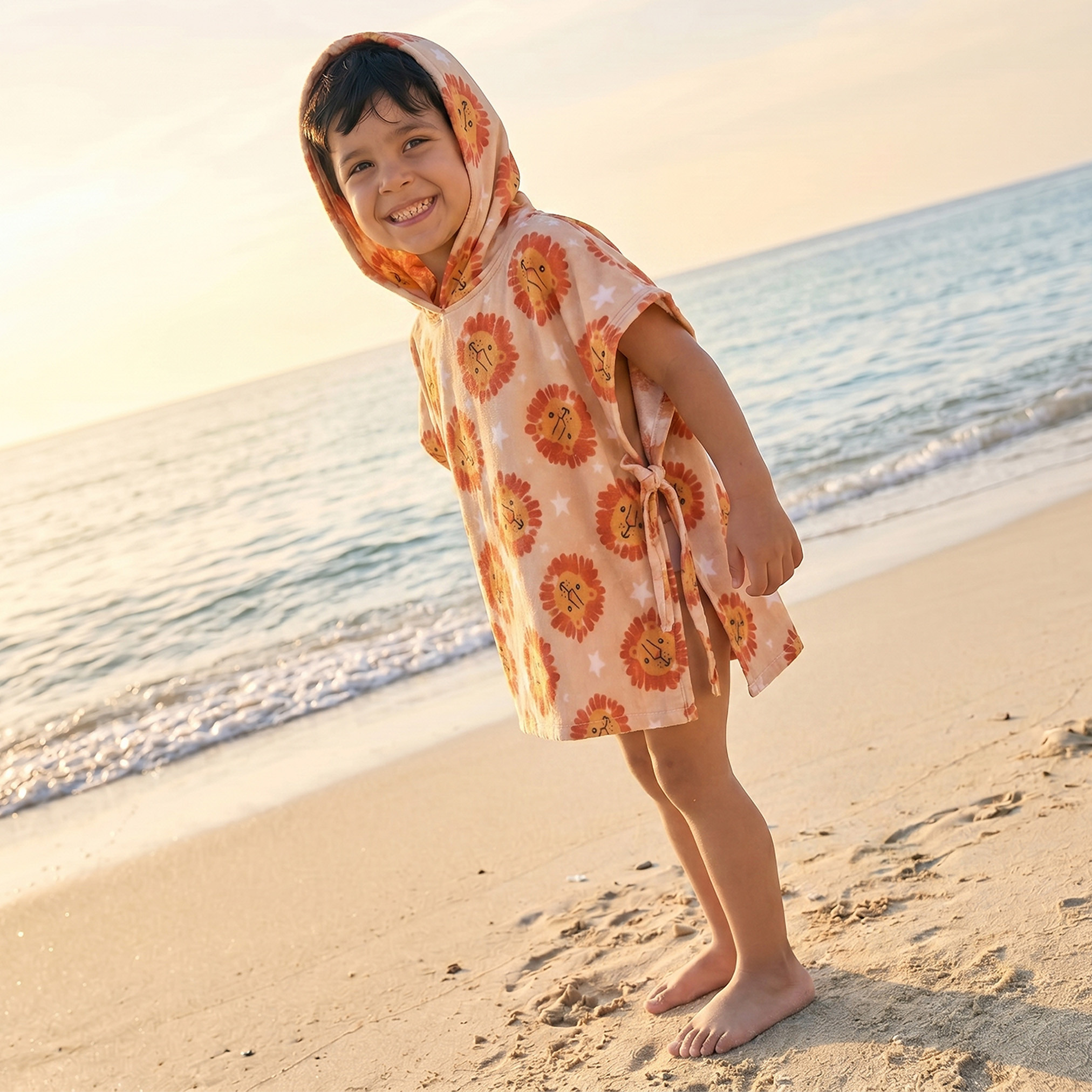روب حمام قطن بأكمام قصيرة وقبعة وطبعات من جونيورز-boys-clothing-nightwear-image-4