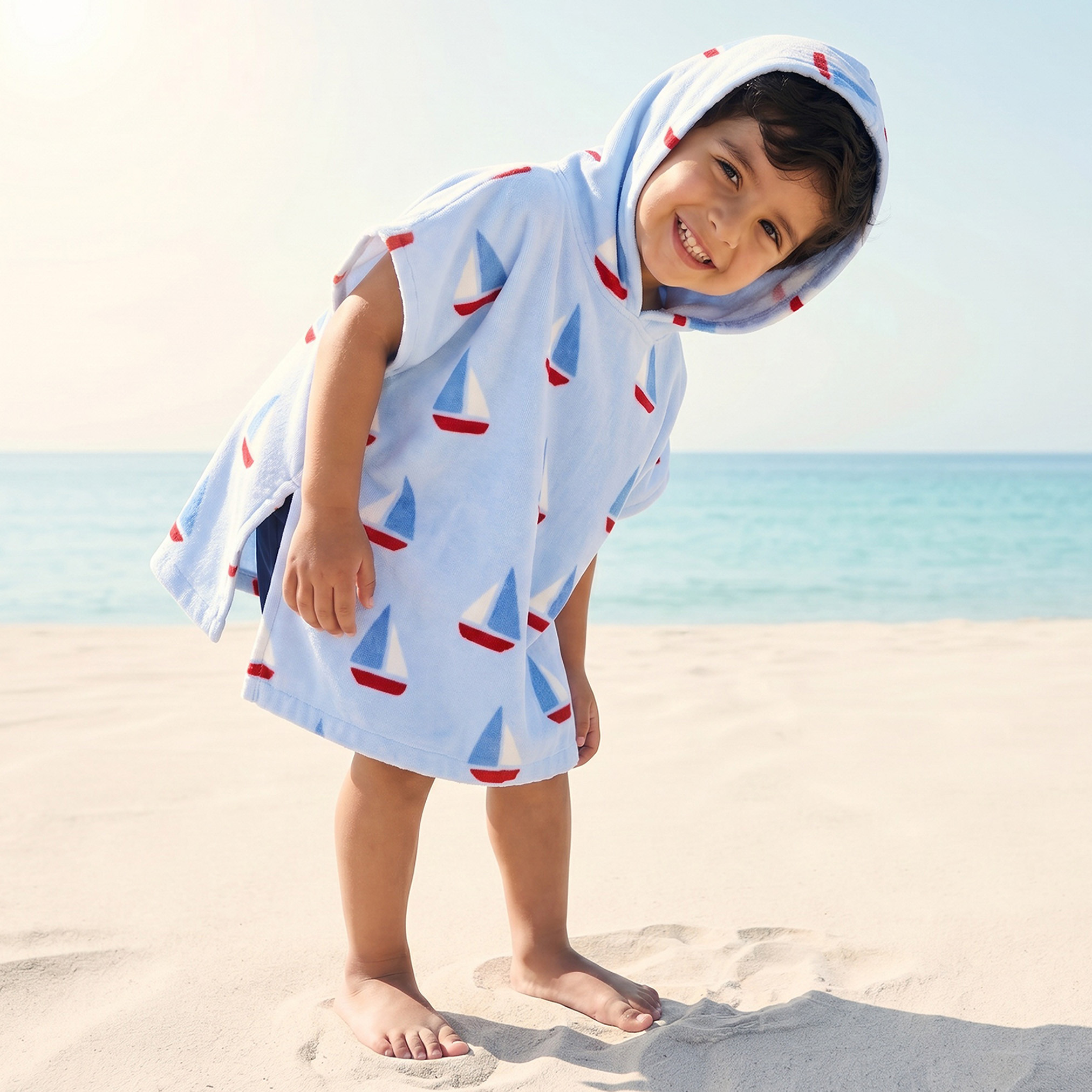 روب حمام قطن بأكمام قصيرة وقبعة وطبعات من جونيورز-boys-clothing-nightwear-image-4
