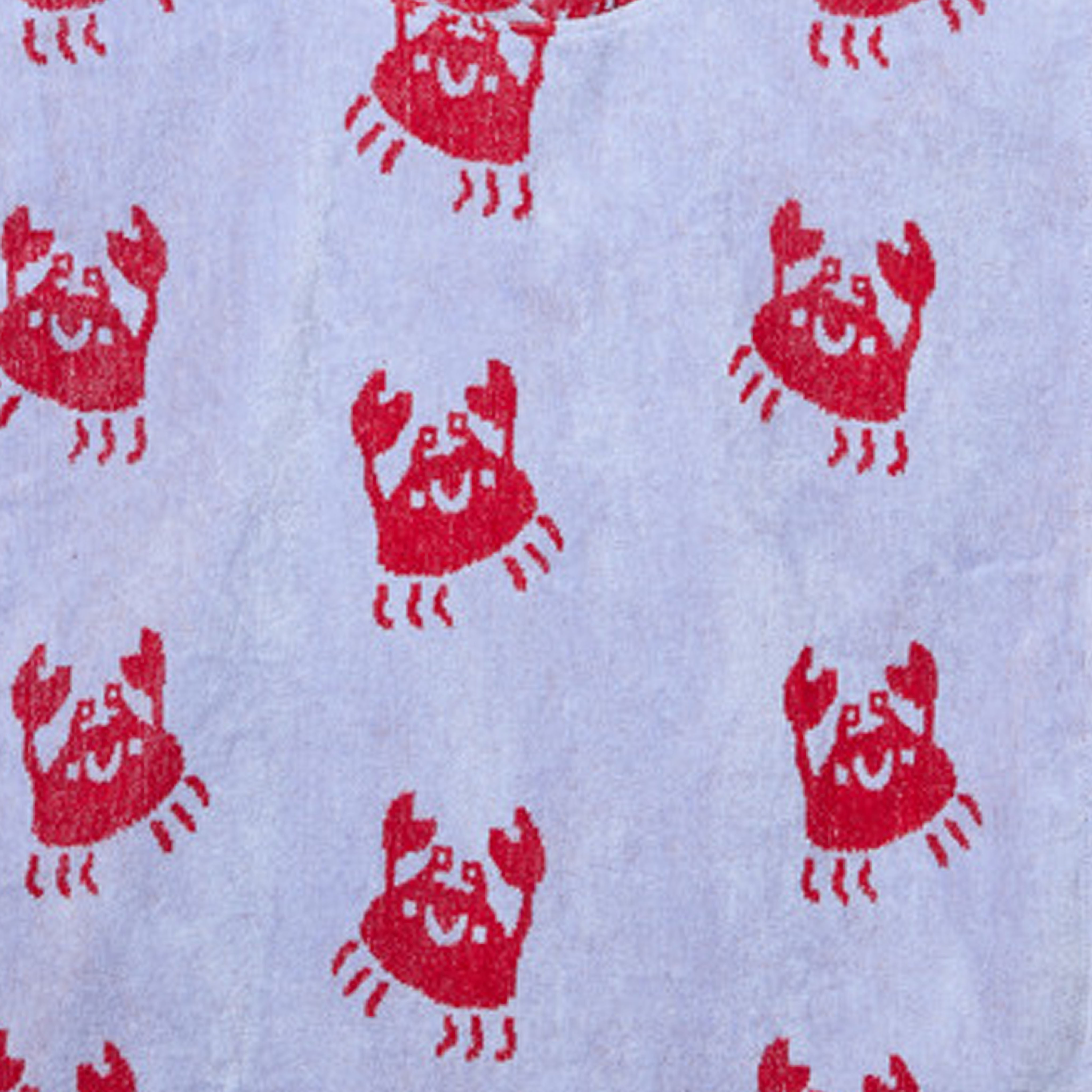 Juniors Cotton Hooded Sleeveless Bathrobe with Crab Print-boys-clothing-nightwear-image-4