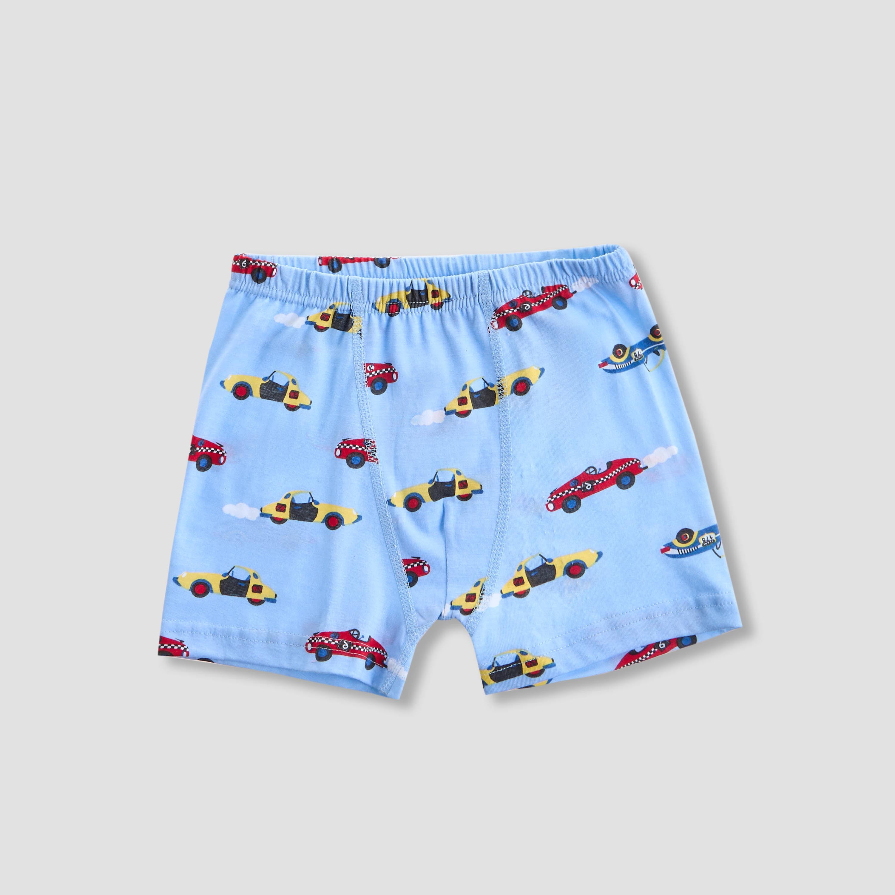 Pack of 5 Juniors Cotton Boxers with Car Print-boys-clothing-innerwear-boxersandbriefs-image-4