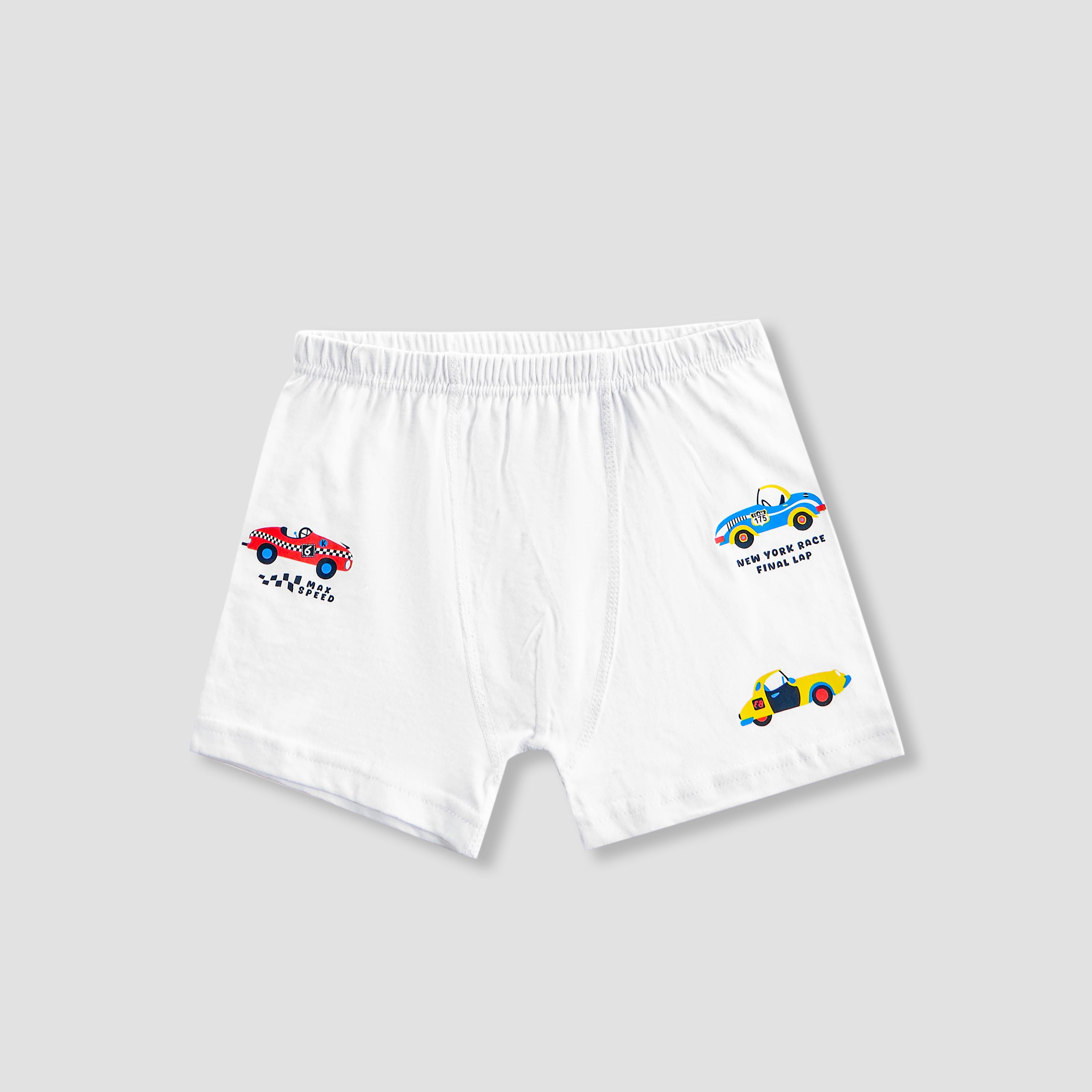 Pack of 5 Juniors Cotton Boxers with Car Print-boys-clothing-innerwear-boxersandbriefs-image-5
