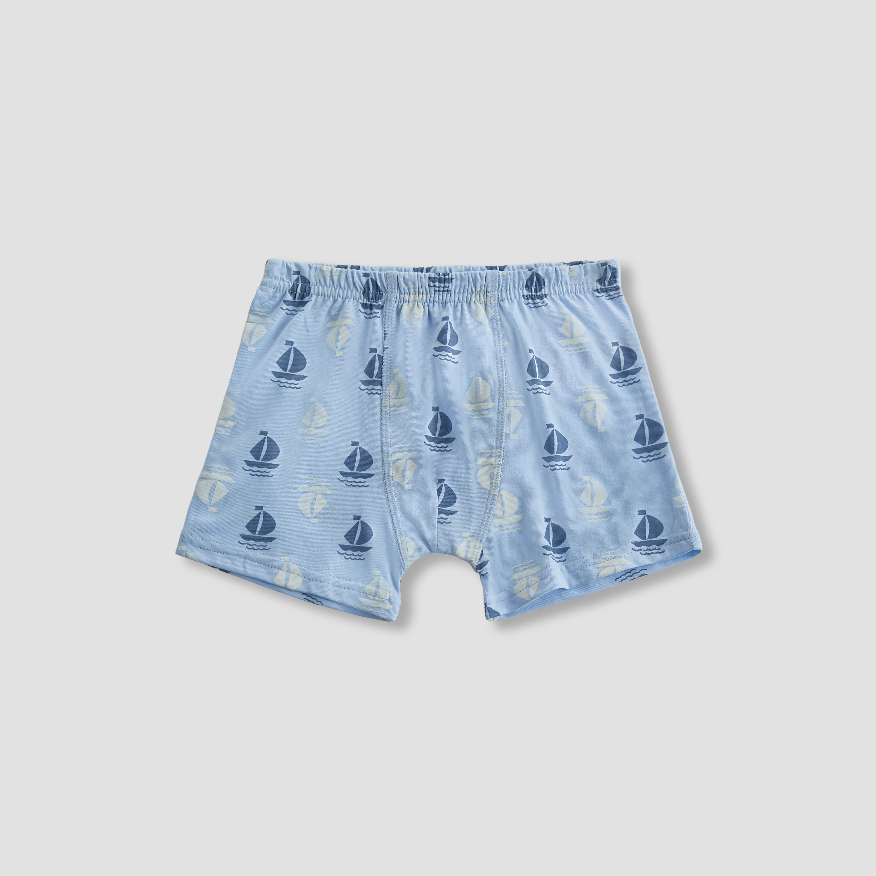 Pack of 5 Juniors Cotton Boxers with Nautical Print-boys-clothing-innerwear-boxersandbriefs-image-2