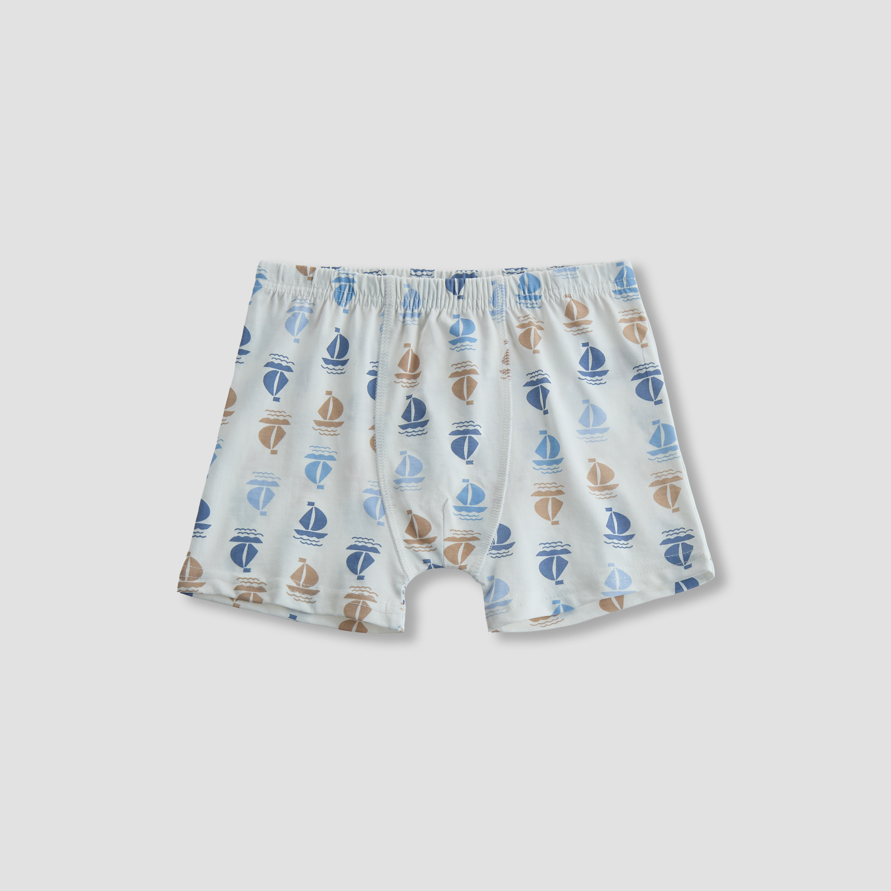 Pack of 5 Juniors Cotton Boxers with Nautical Print-boys-clothing-innerwear-boxersandbriefs-image-3