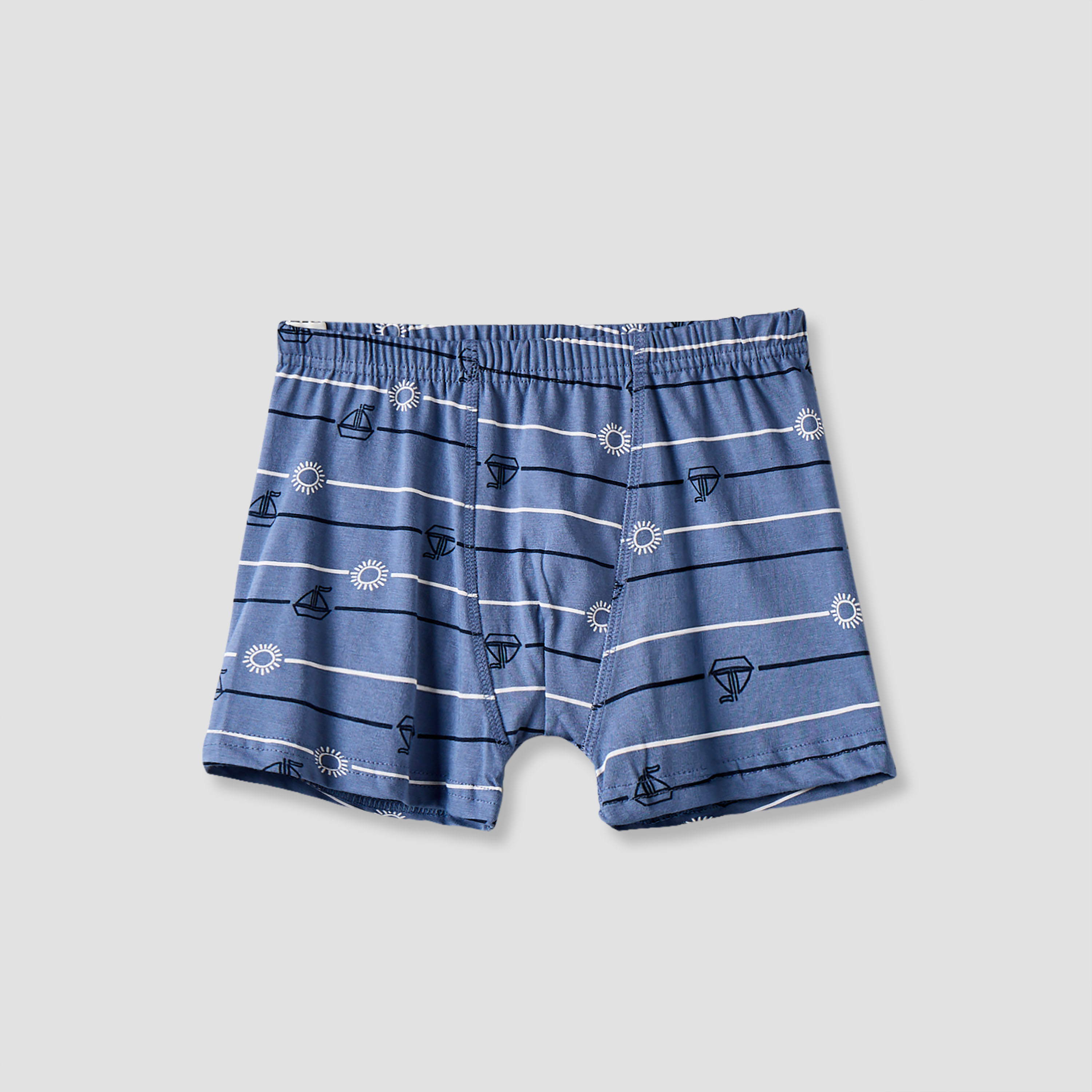 Pack of 5 Juniors Cotton Boxer Briefs with Nautical Print-boys-clothing-innerwear-boxersandbriefs-image-5