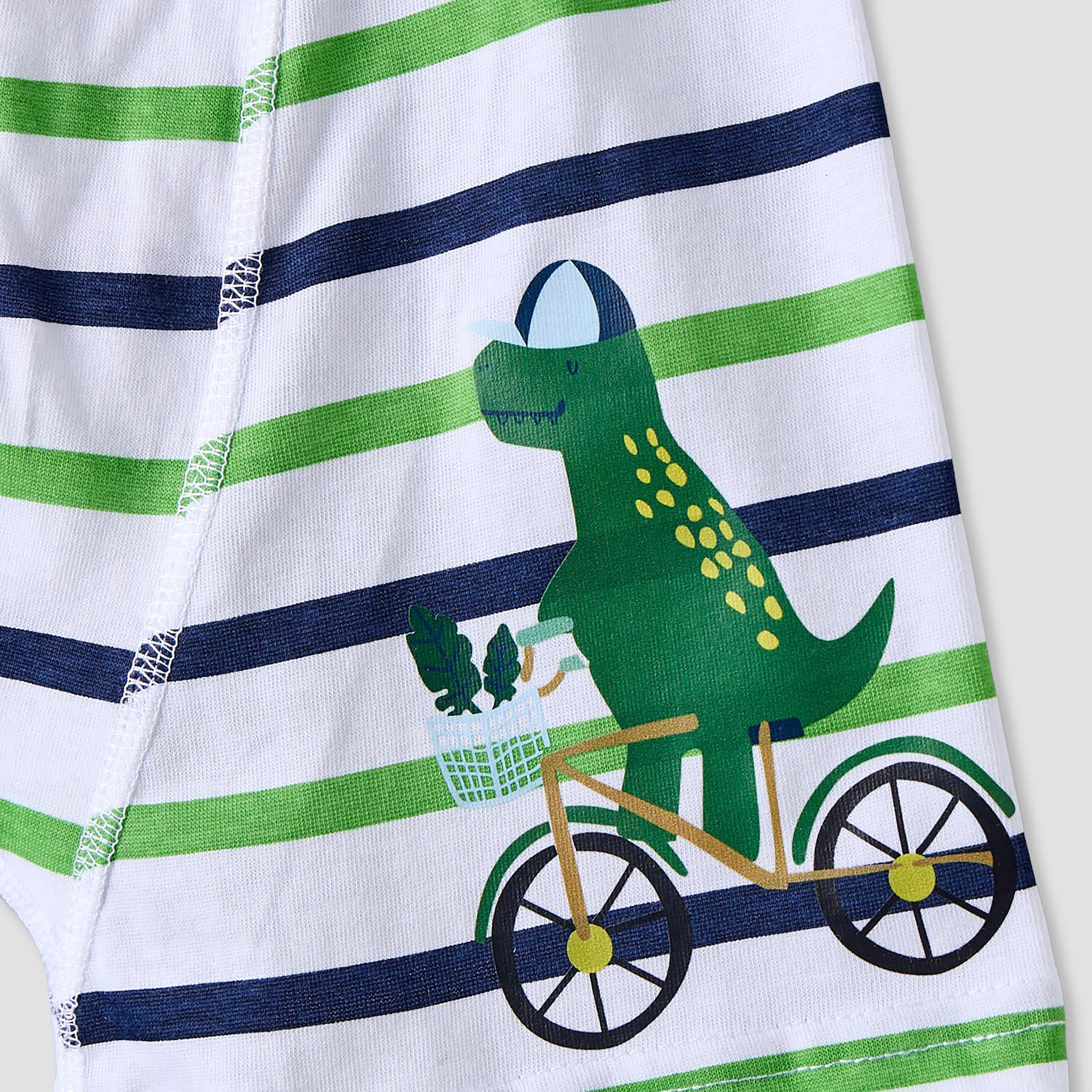 Pack of 5 Juniors Cotton Boxers with Dinosaur Print-baby-boys-clothing-innerwear-image-8