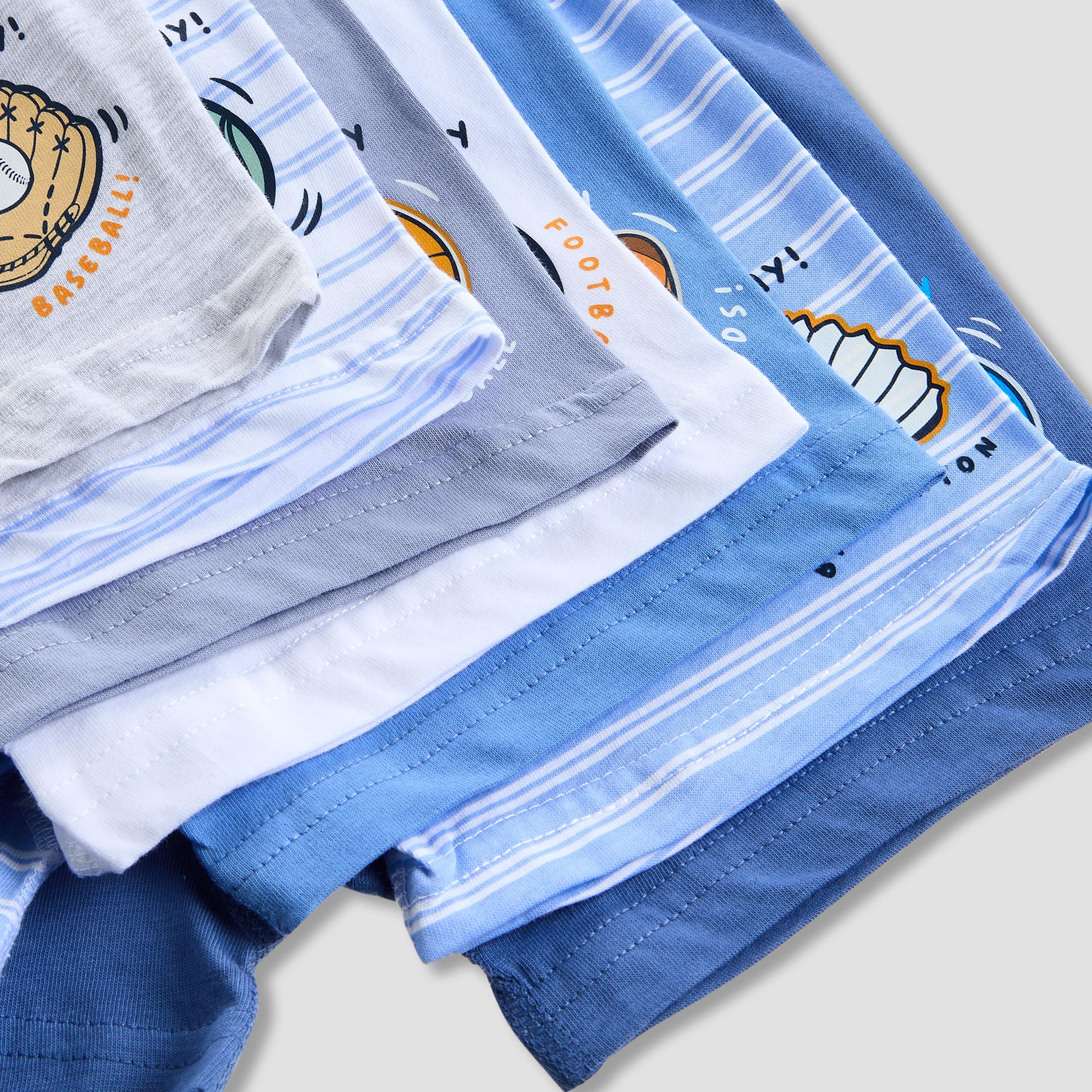 Pack of 7 Juniors Cotton Boxers with Print-boys-clothing-innerwear-boxersandbriefs-image-10