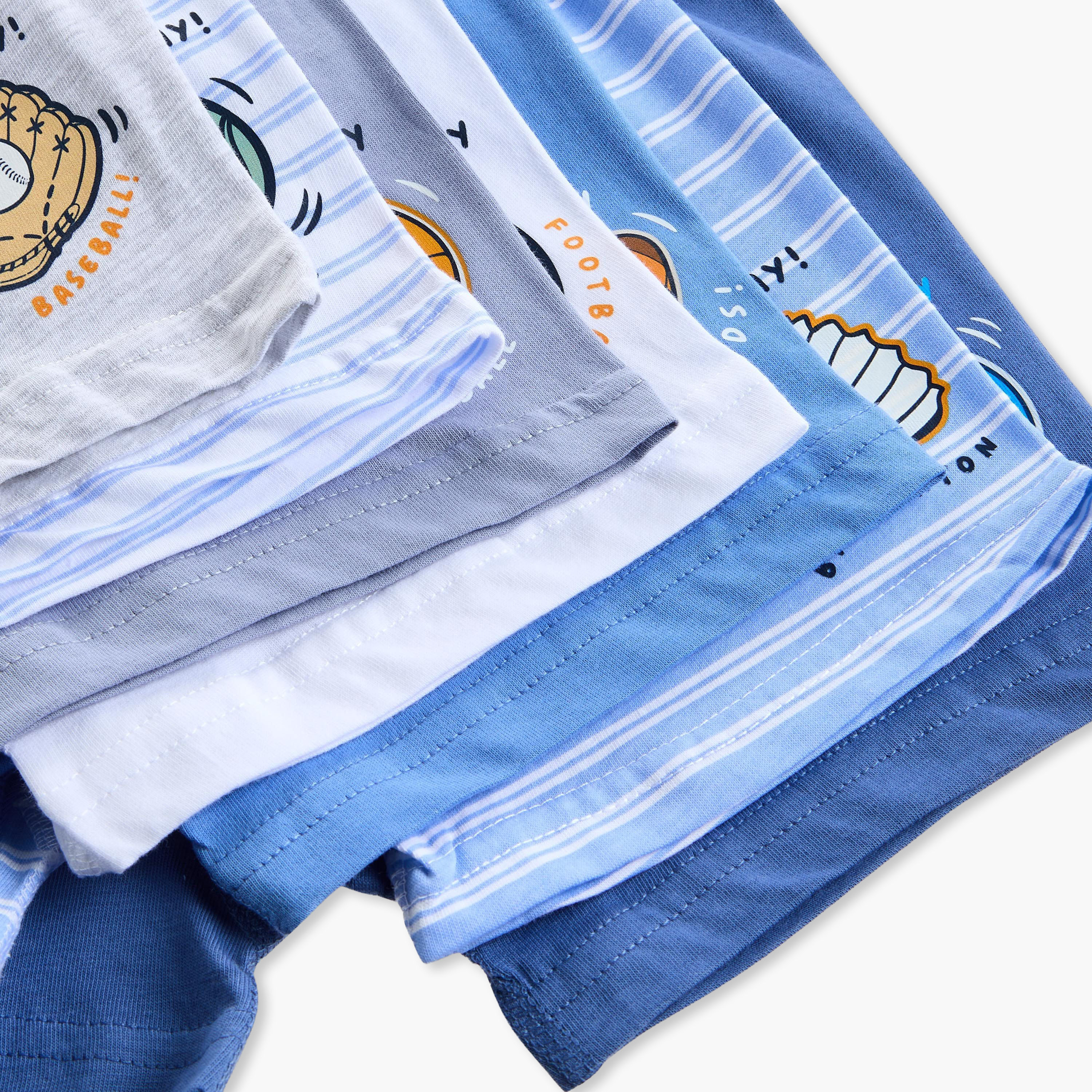 بوكسرات قطنية بطبعات من جونيورز - طقم من 7 قطع-baby-boys-clothing-innerwear-image-10
