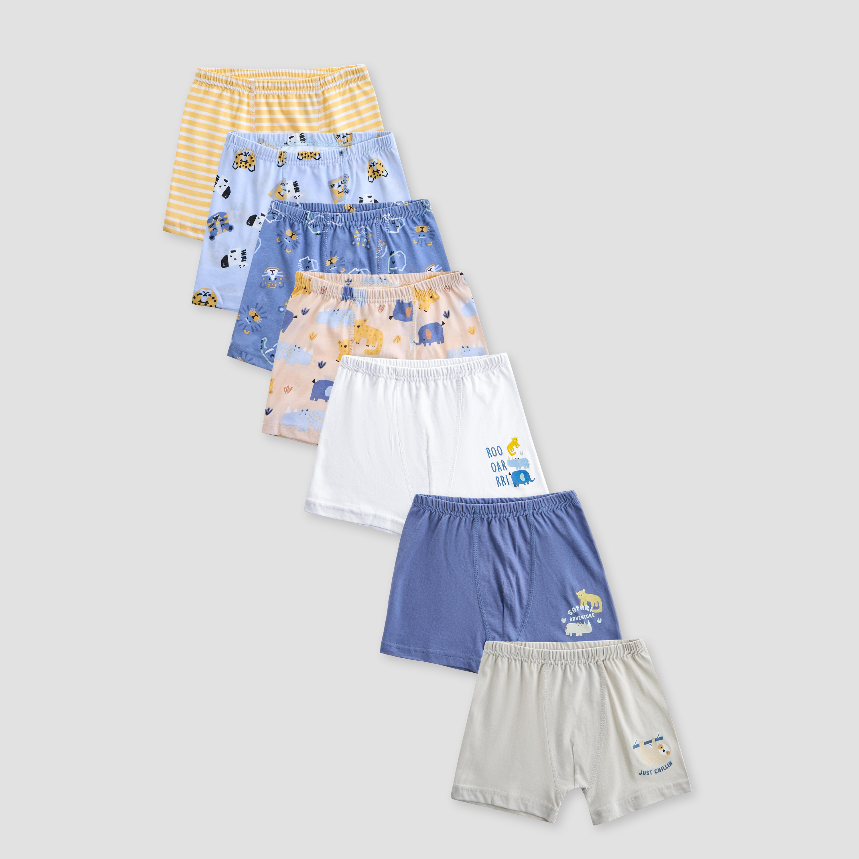Pack of 7 Juniors Cotton Boxers with Print-boys-clothing-innerwear-boxersandbriefs-image-1