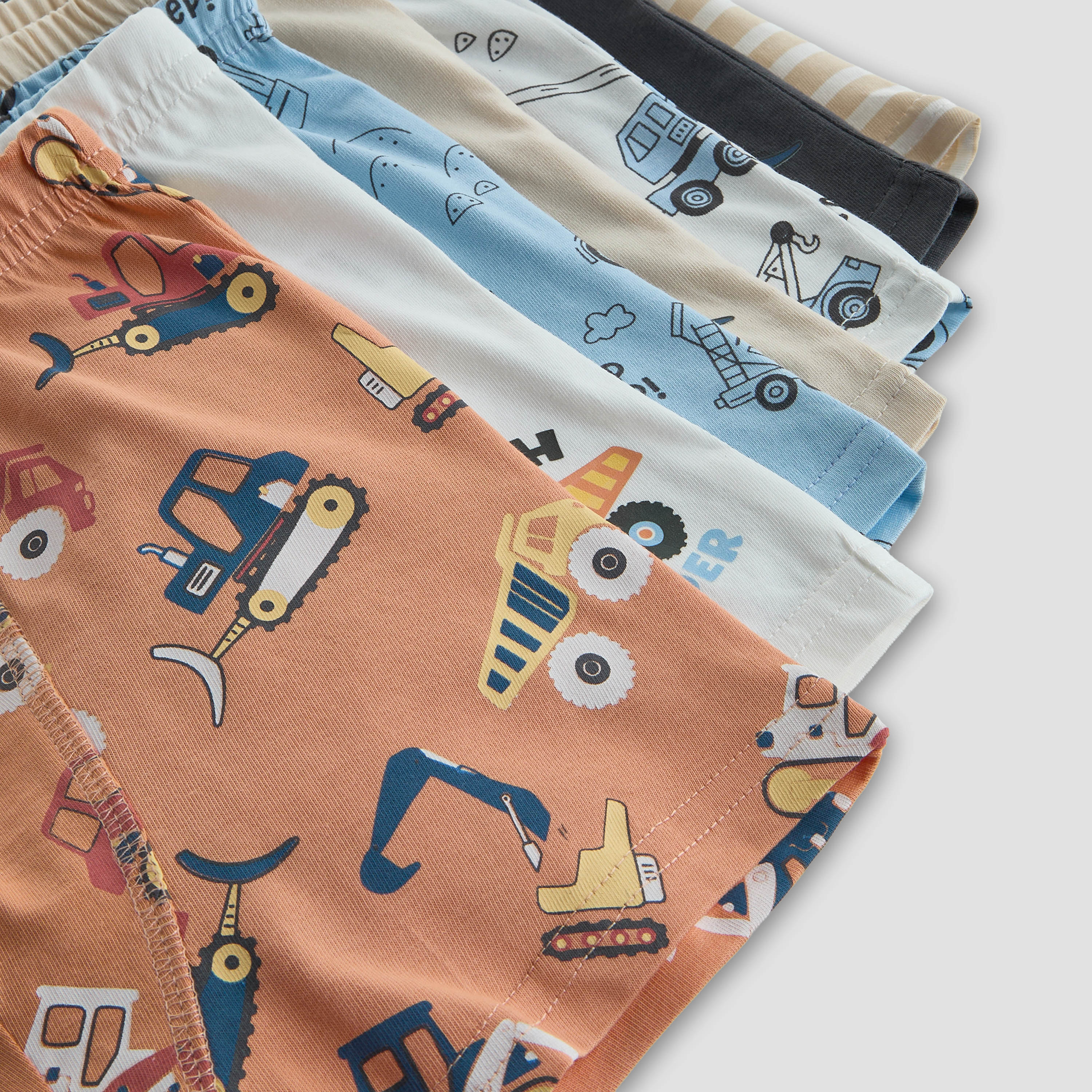 Pack of 7 Juniors Cotton Boxers with Vehicle Print-boys-clothing-innerwear-boxersandbriefs-image-10