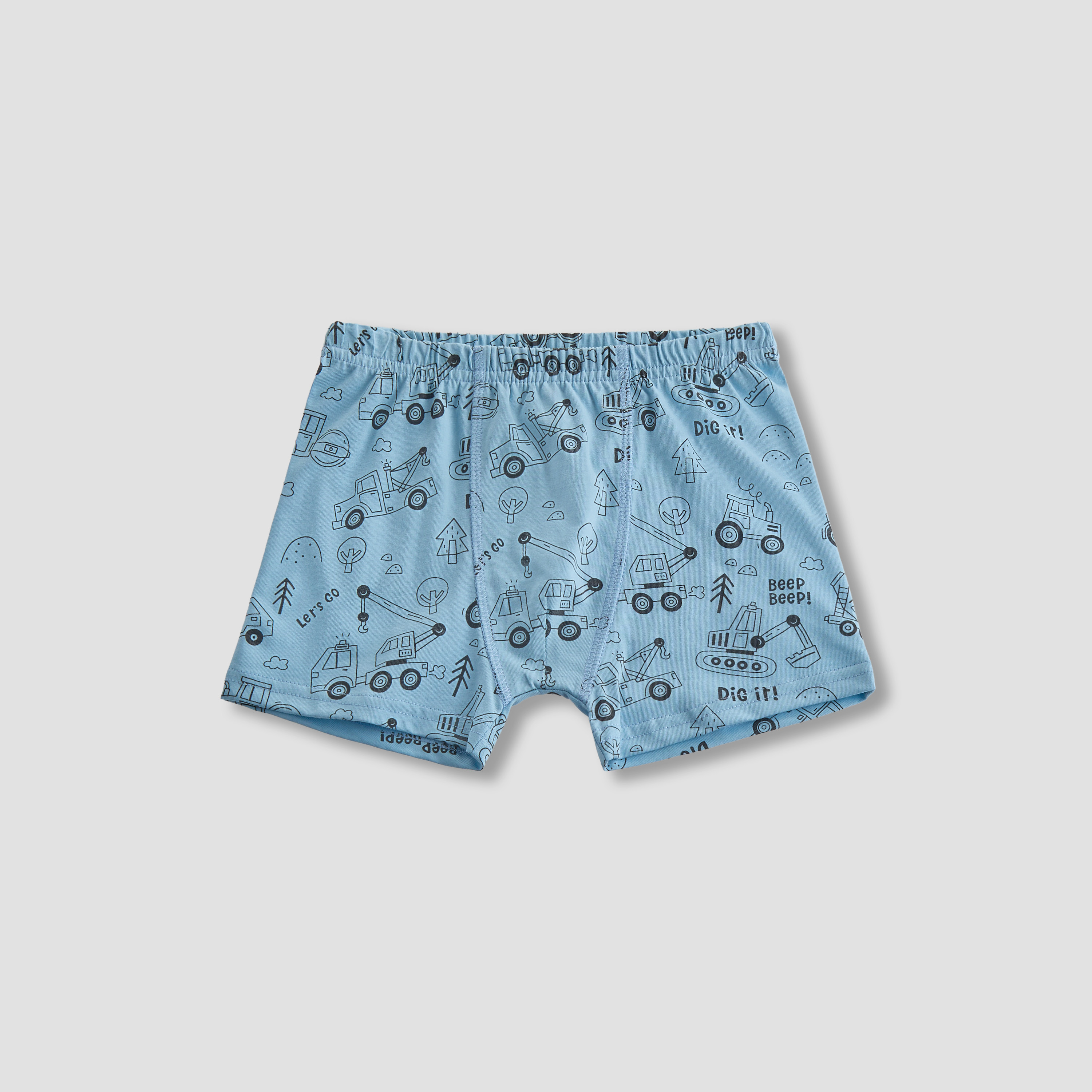 Pack of 7 Juniors Cotton Boxers with Vehicle Print-boys-clothing-innerwear-boxersandbriefs-image-3