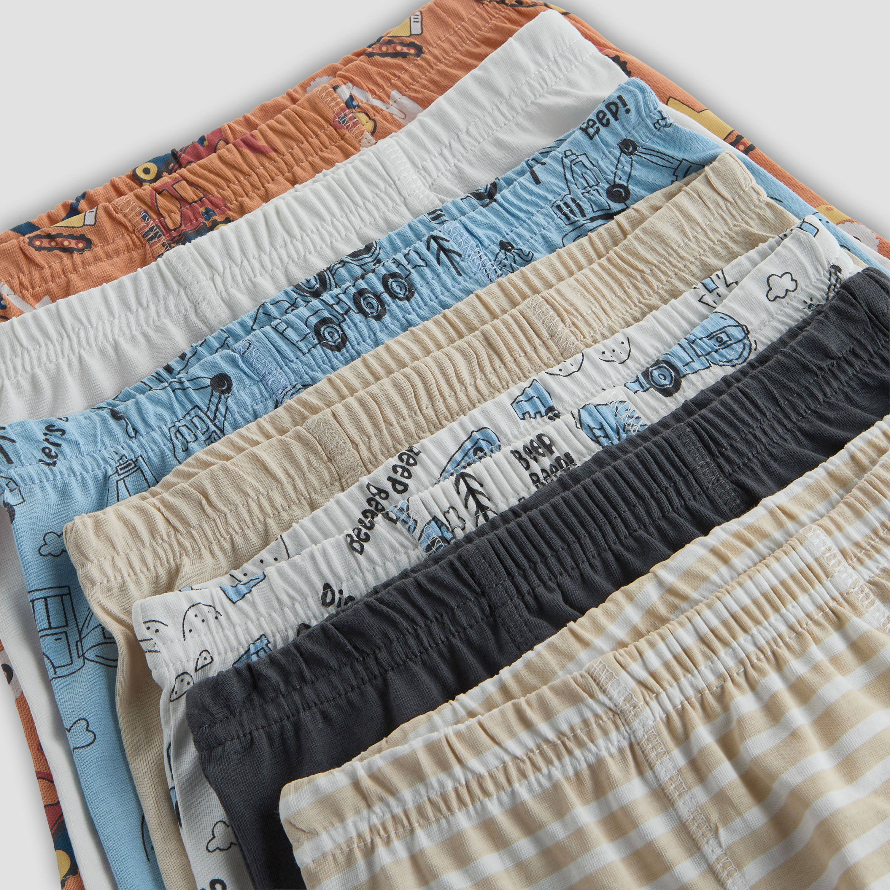 Pack of 7 Juniors Cotton Boxers with Vehicle Print-boys-clothing-innerwear-boxersandbriefs-image-9