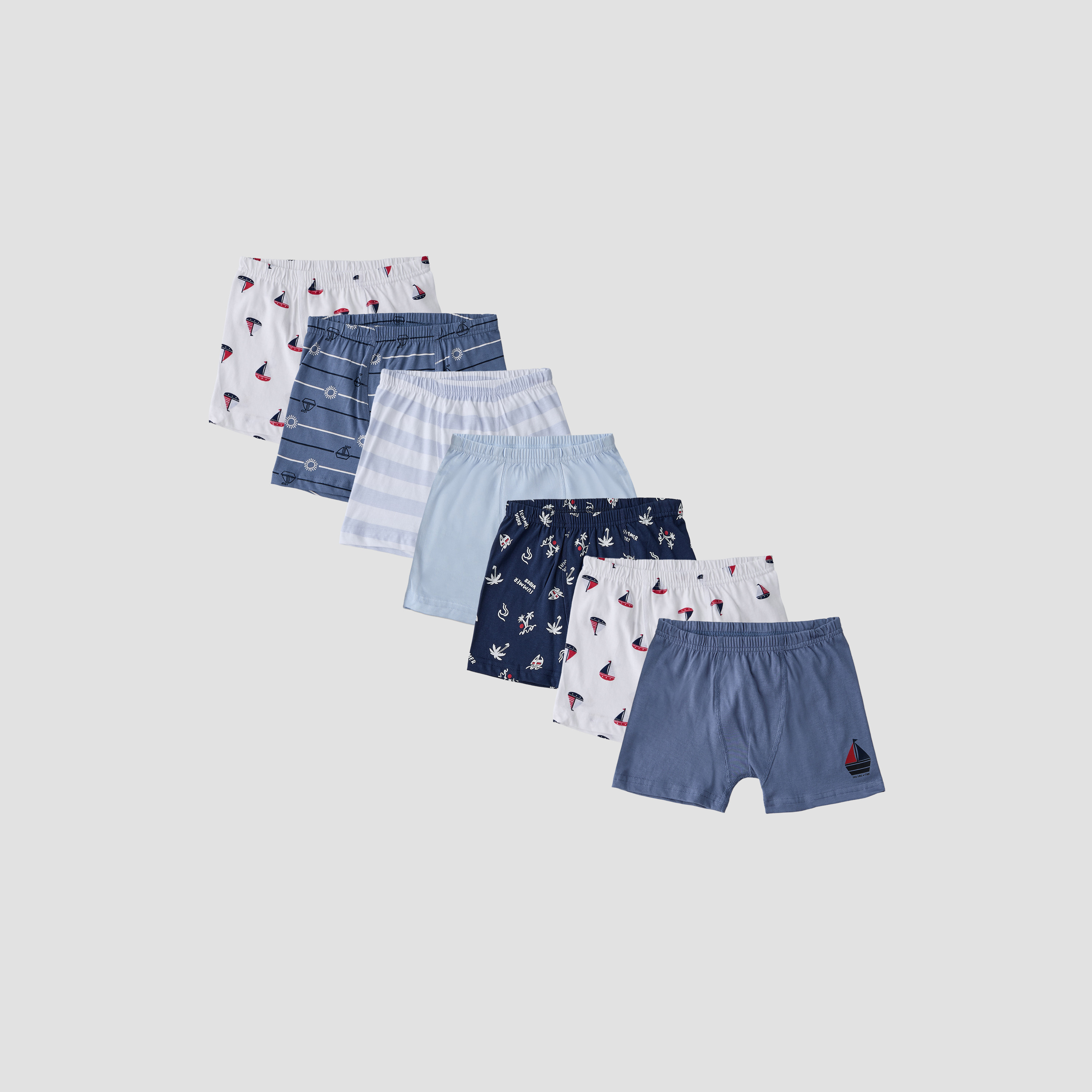 بوكسرات قطن بطبعات بحرية - عبوة 7 قطع-baby-boys-clothing-innerwear-image-1