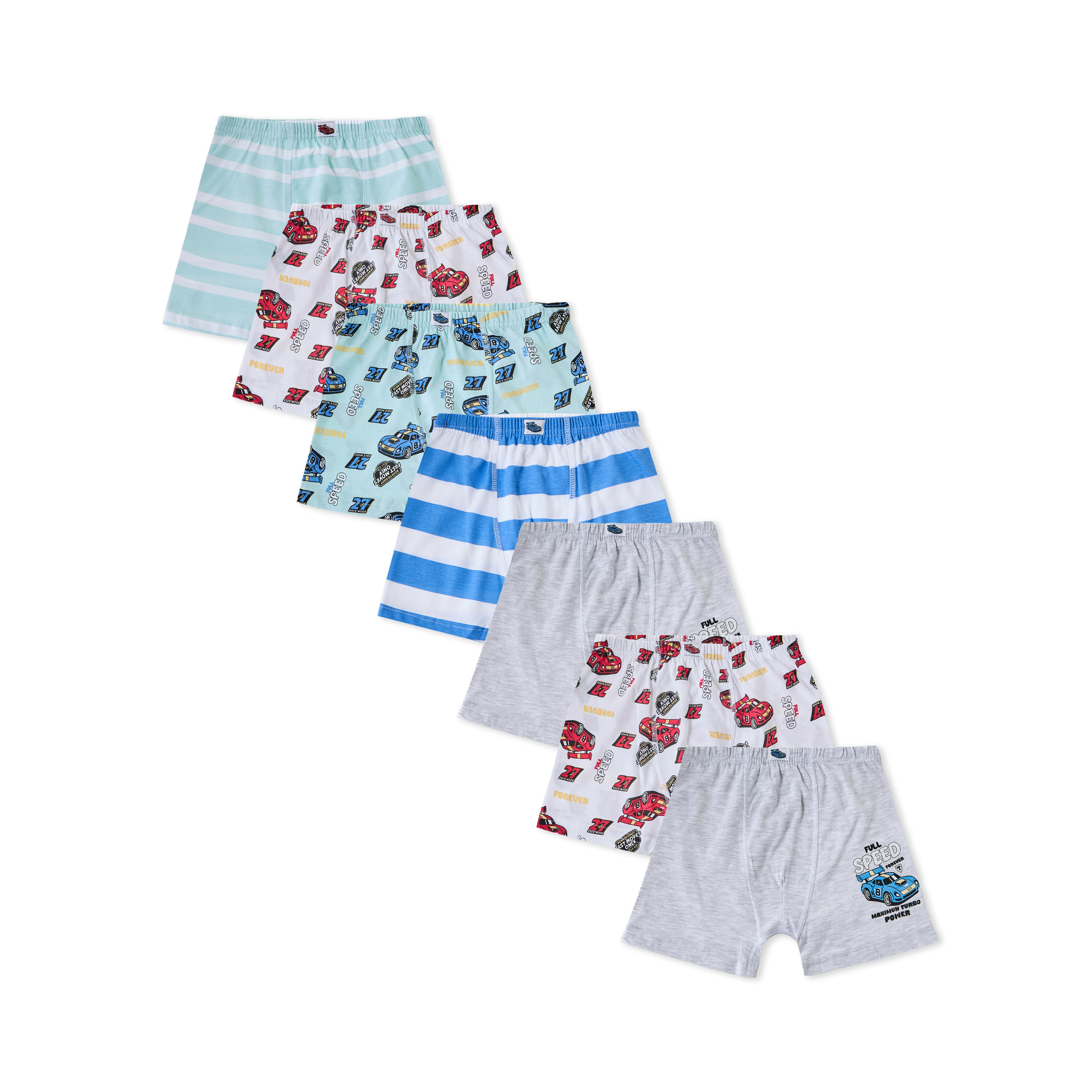 طقم من 7 - سروال بوكسر قطن بطبعات من جونيورز-baby-boys-clothing-innerwear-image-1