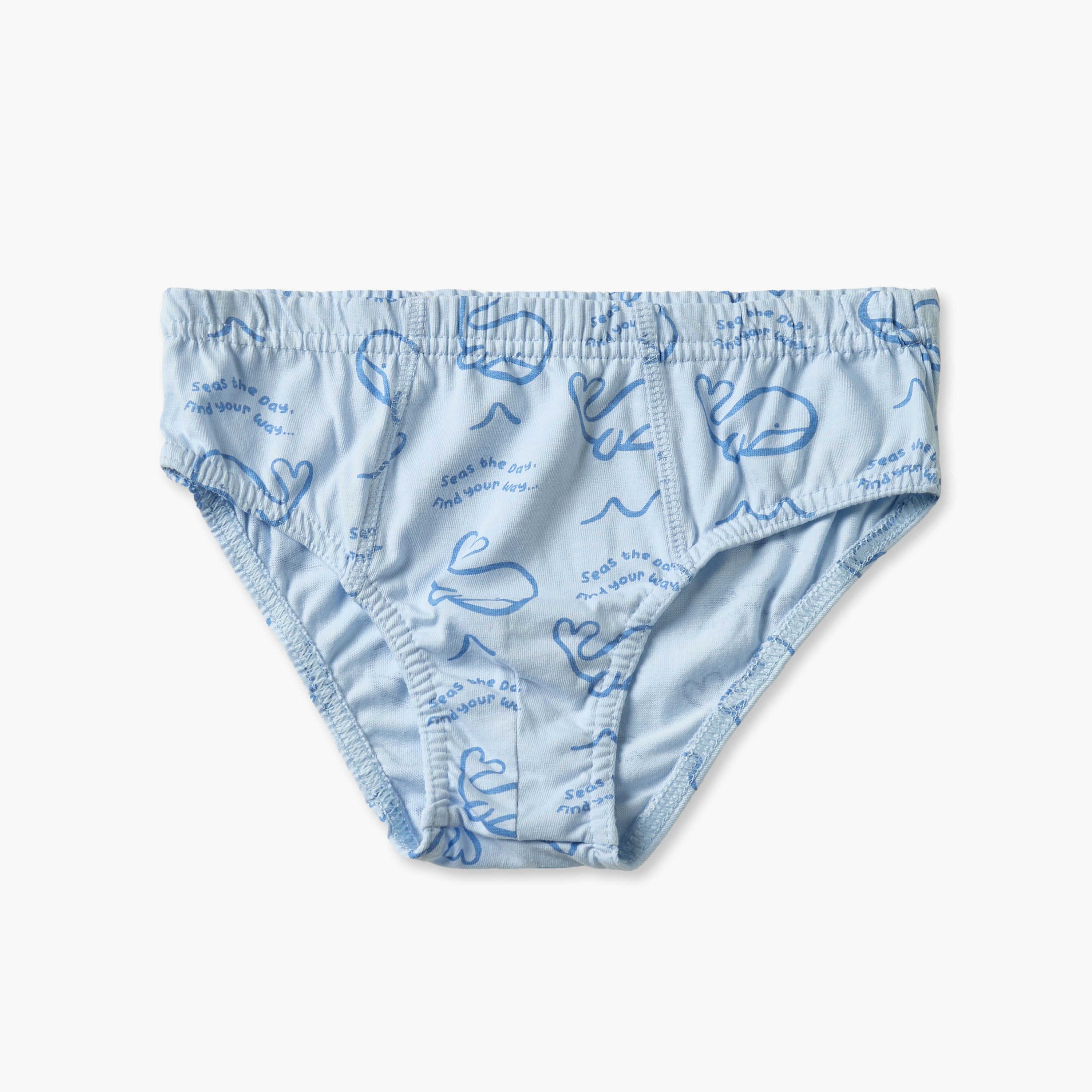 Pack of 7 Juniors Cotton Briefs with Whale Print-baby-boys-clothing-innerwear-image-5
