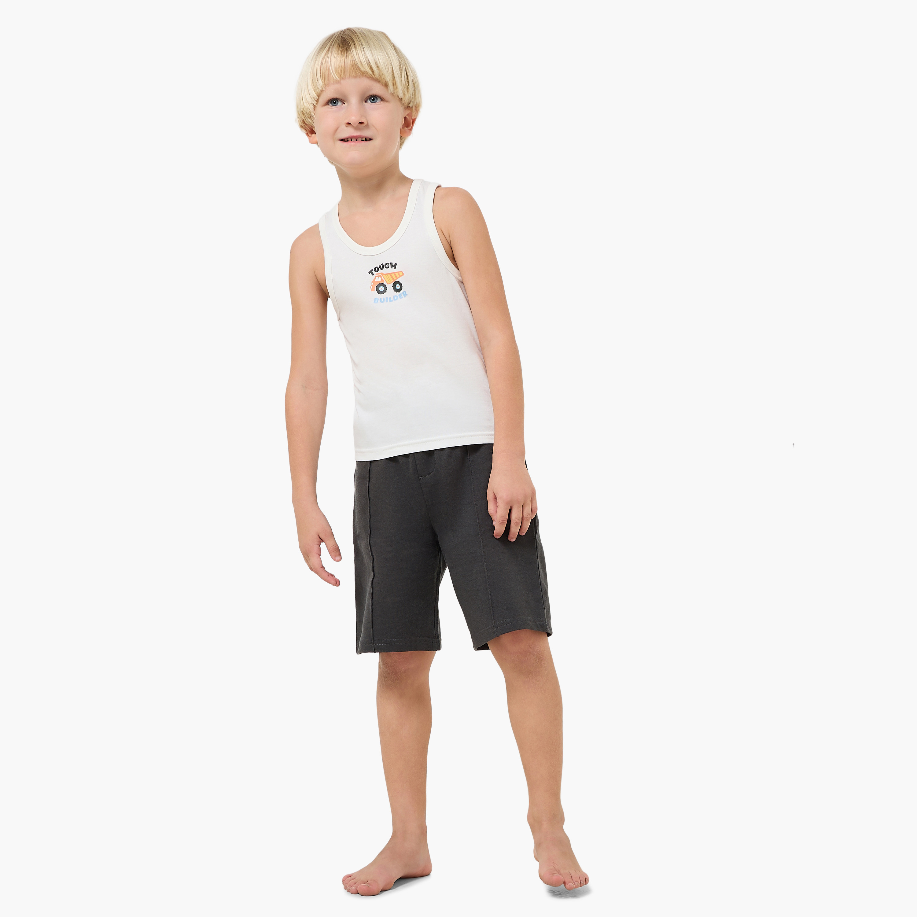Pack of 3 Juniors Cotton Round Neck Vest with Print-boys-clothing-innerwear-vests-image-8