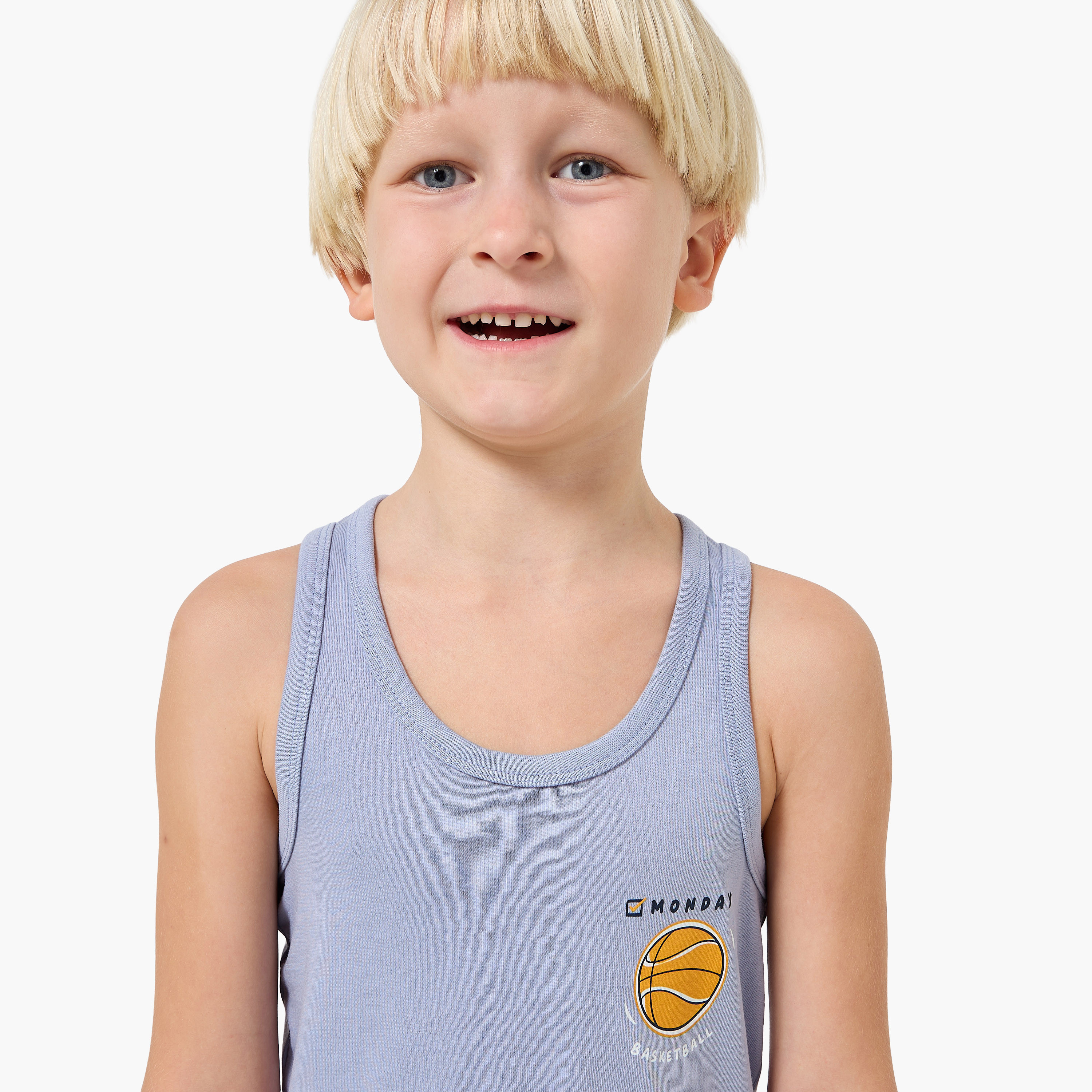Pack of 7 Juniors Cotton Round Neck Vest with Print-baby-boys-clothing-innerwear-image-10