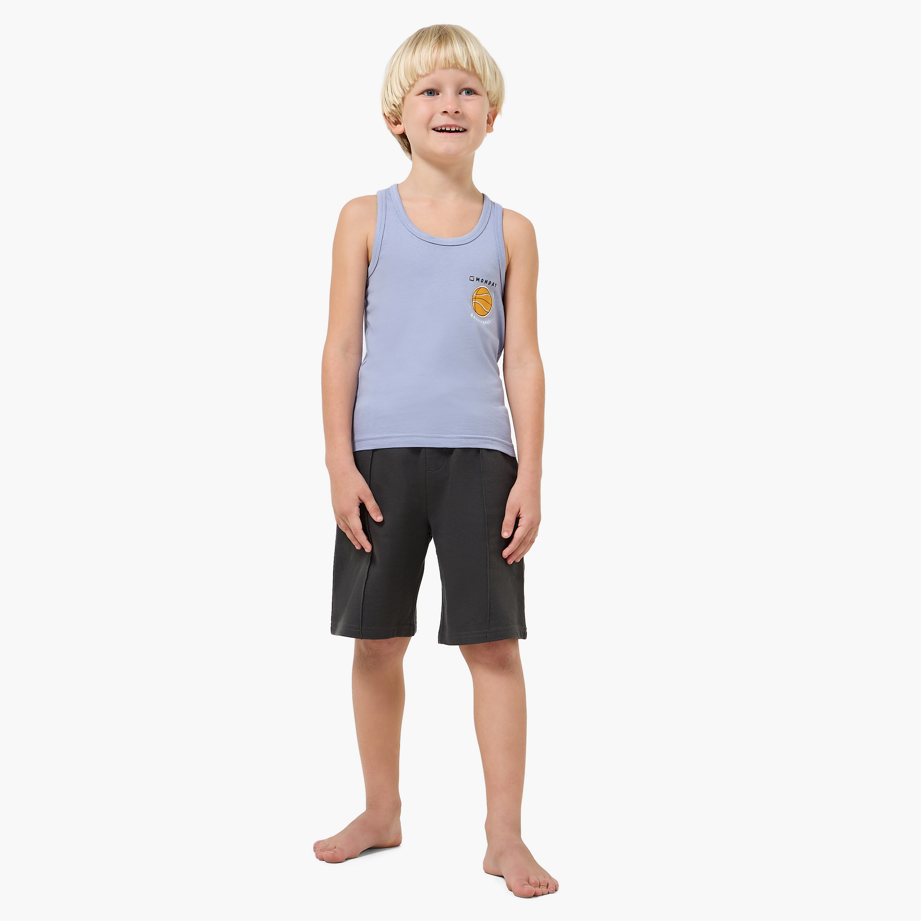Pack of 7 Juniors Cotton Round Neck Vest with Print-baby-boys-clothing-innerwear-image-12
