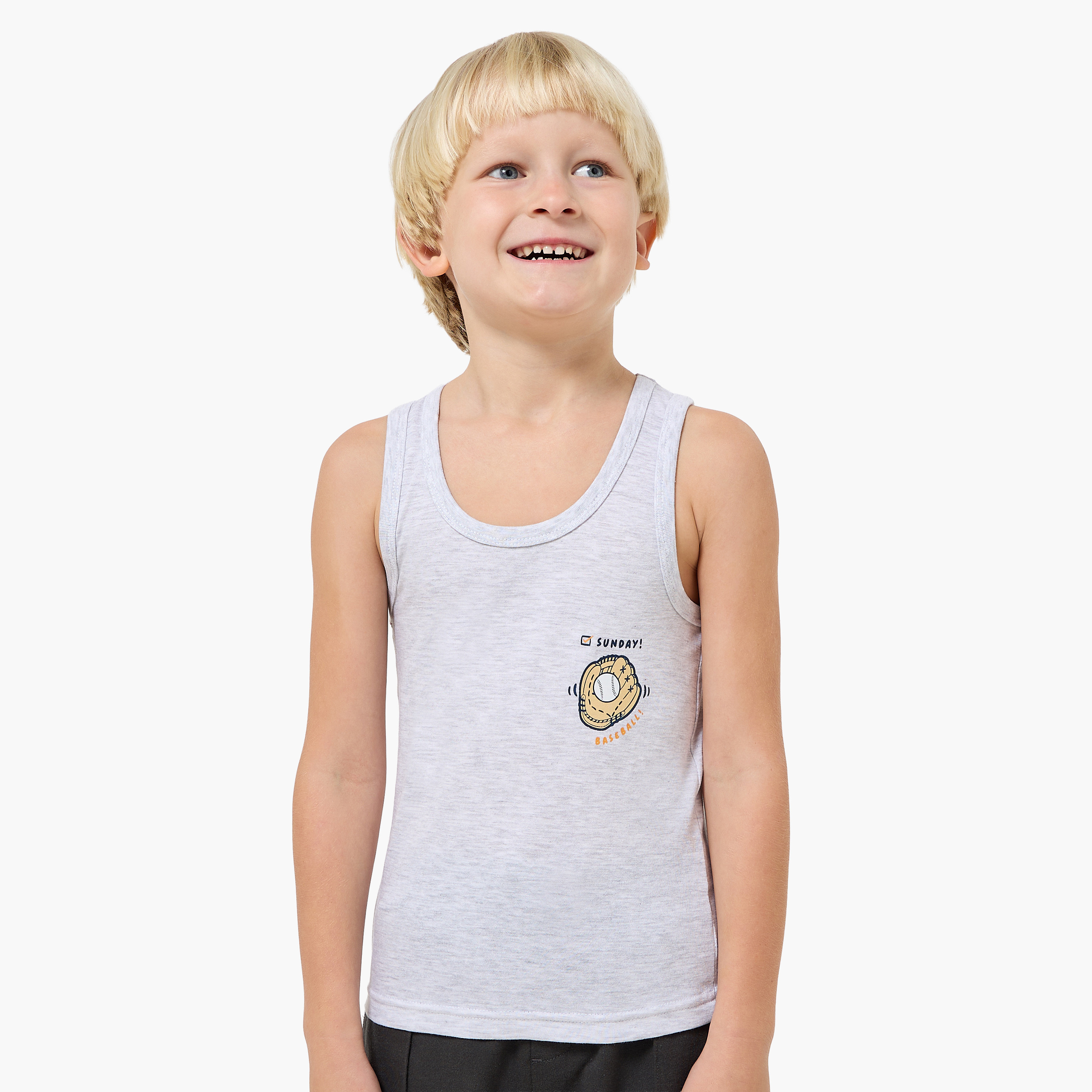 Pack of 7 Juniors Cotton Round Neck Vest with Print-baby-boys-clothing-innerwear-image-6