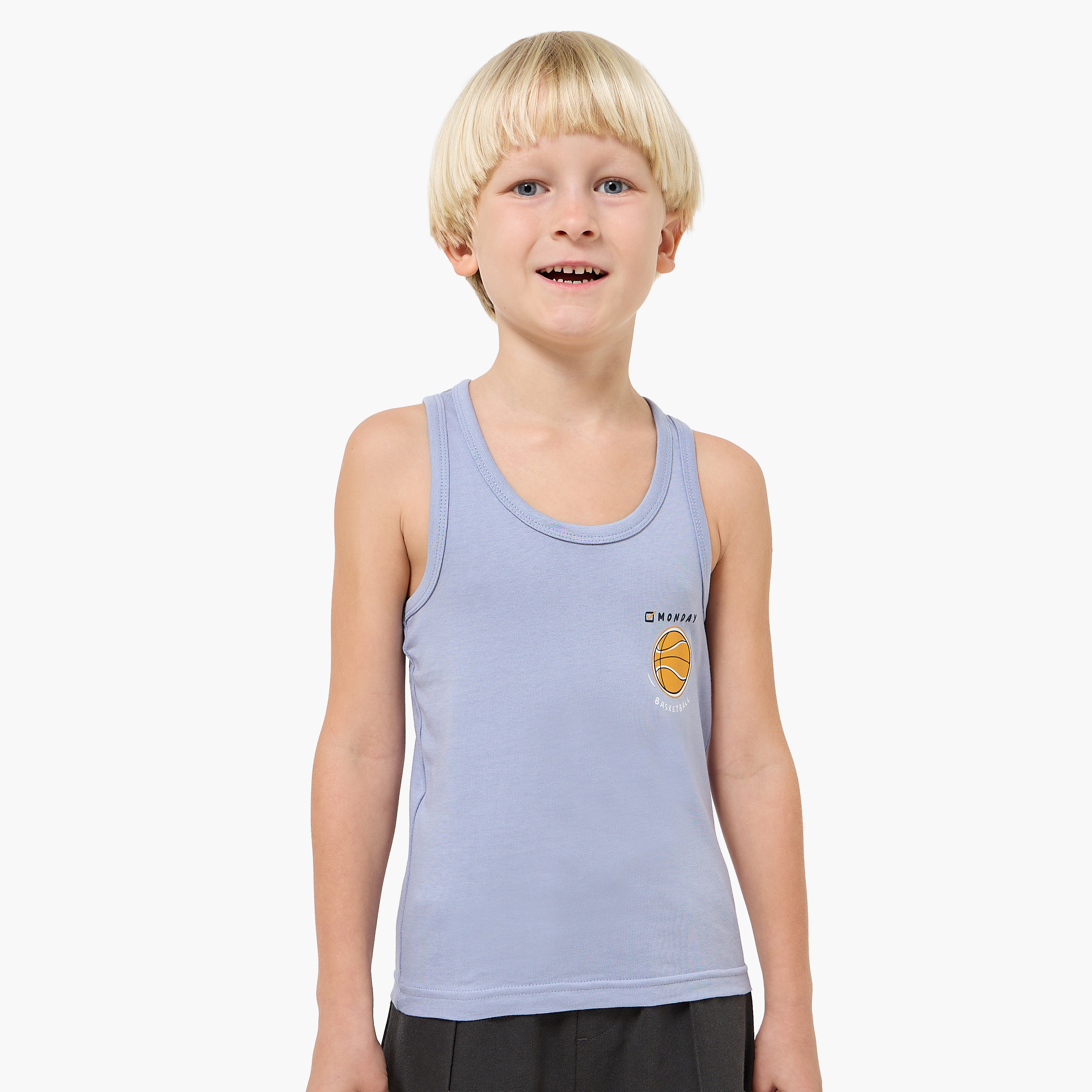 Pack of 7 Juniors Cotton Round Neck Vest with Print-baby-boys-clothing-innerwear-image-8
