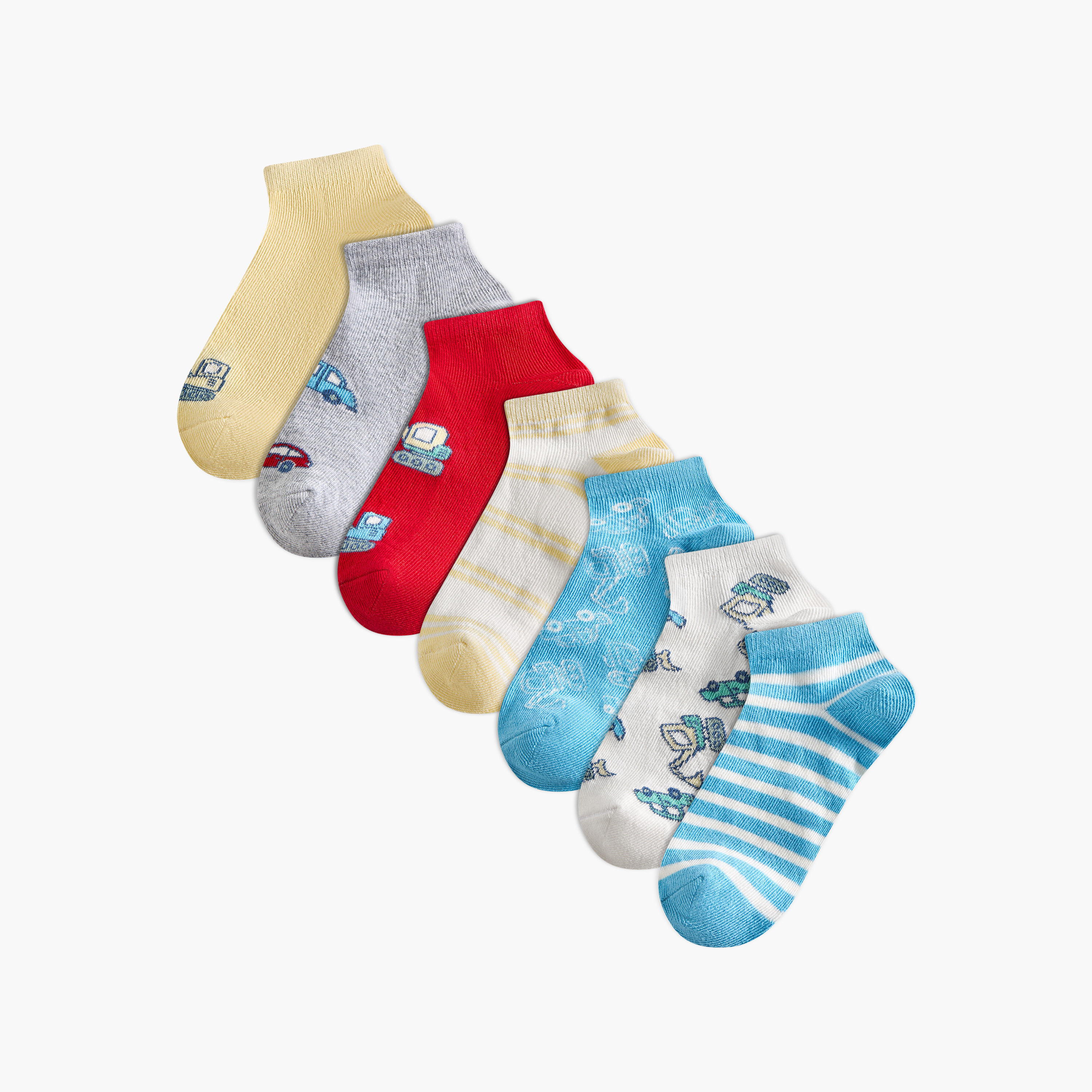 Pack of 7 Juniors Baby Boys Socks Printed Design-baby-boys-accessories-socks-image-1